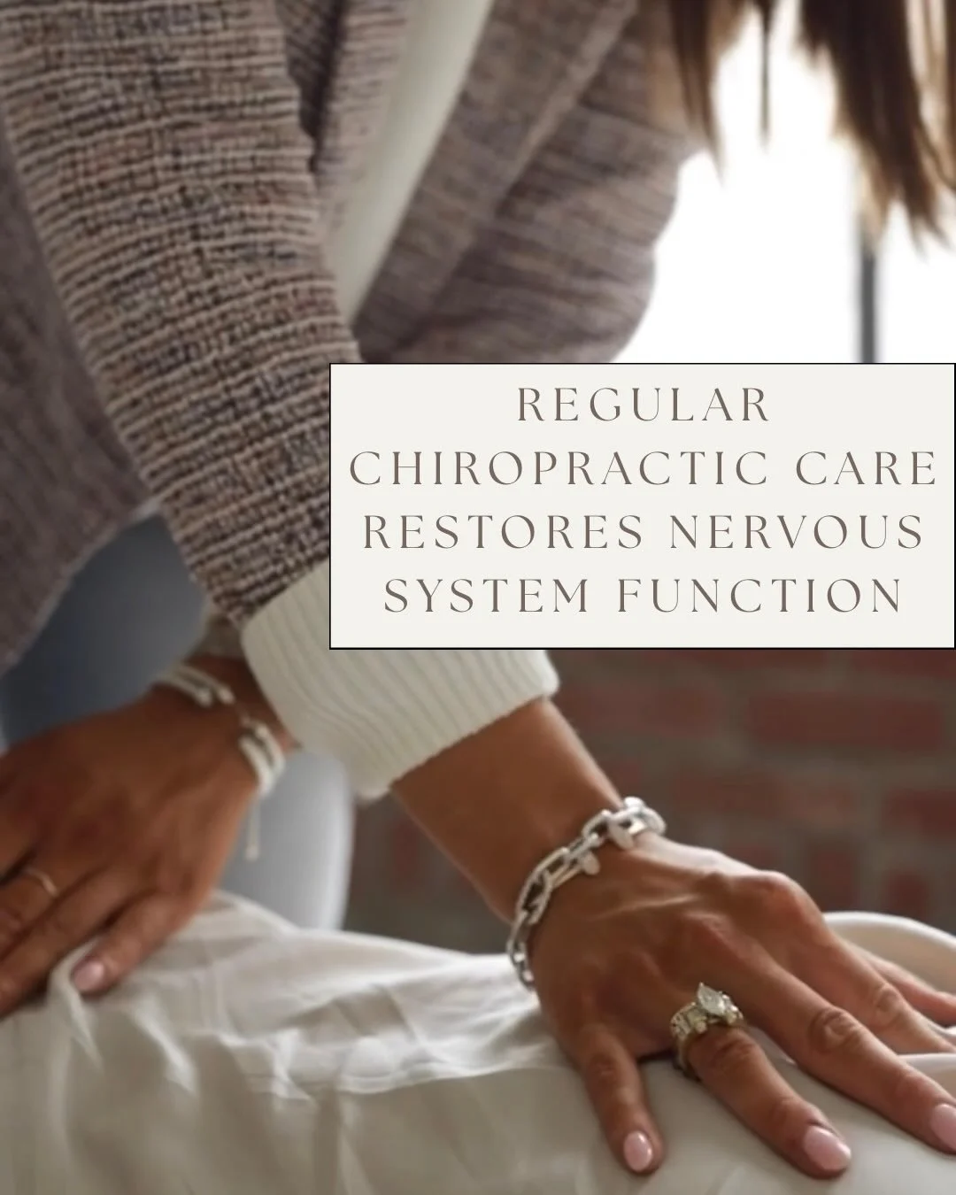 Your body can&rsquo;t heal when you are stuck in survival mode. 

It starts with pain - then transitions into poor sleep, low energy, and stress. 

Consistent care restores nervous system function so your body can adapt, recover, and function the way