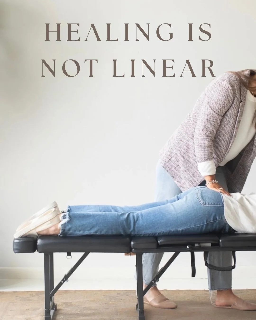 People expect healing to happen in a perfectly straight line.
 Most of the time&hellip; it doesn&rsquo;t.

Your body has patterns it&rsquo;s been stuck in for months or years. 

Stress patterns. Movement patterns. Protective patterns.

Real healing u