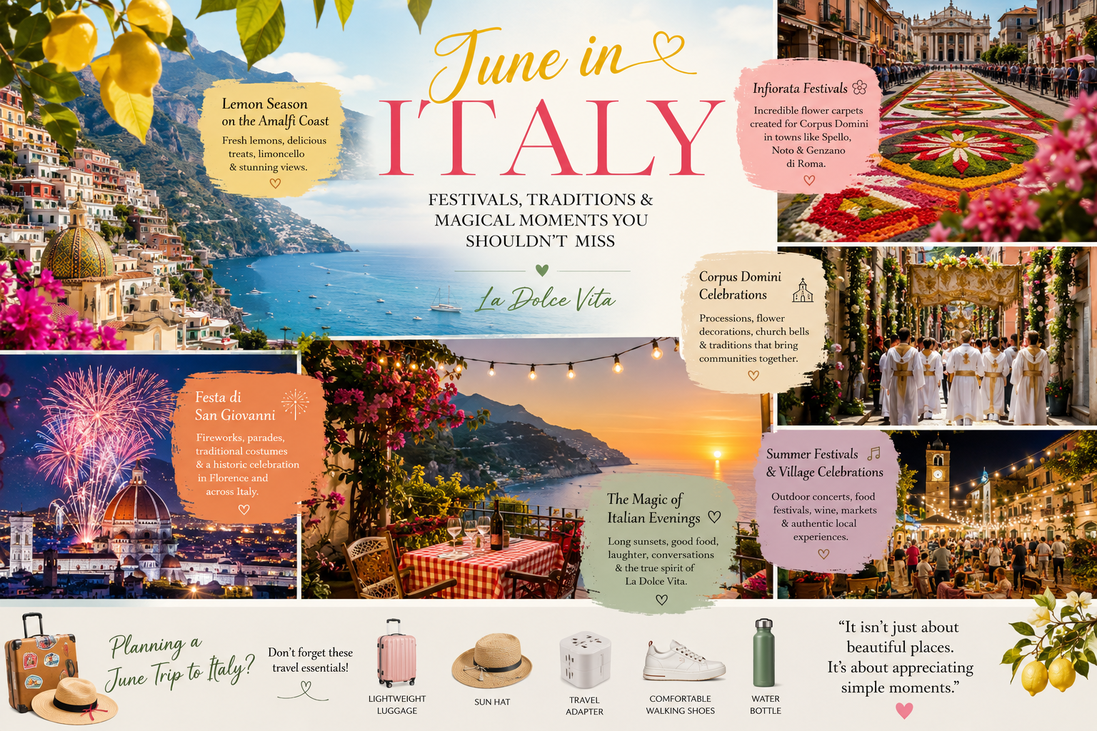 June in Italy: Festivals, Traditions &amp; Magical Moments You Shouldn’t Miss 🇮🇹✨