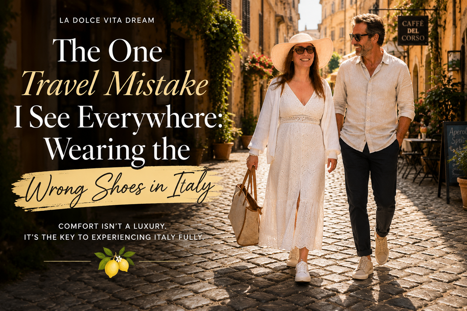 The One Travel Mistake I See Everywhere: Wearing the Wrong Shoes in Italy