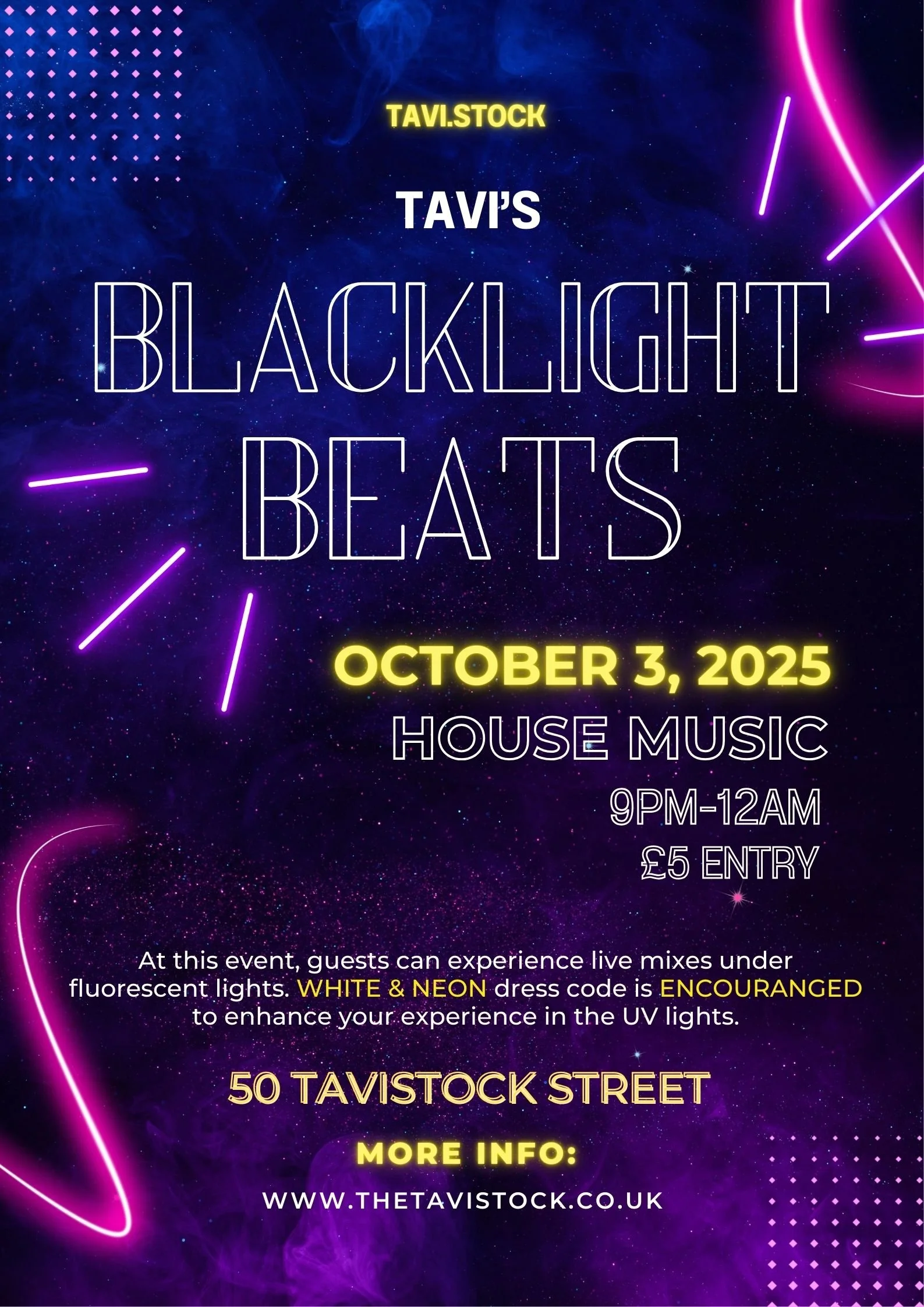 Blacklight beats party