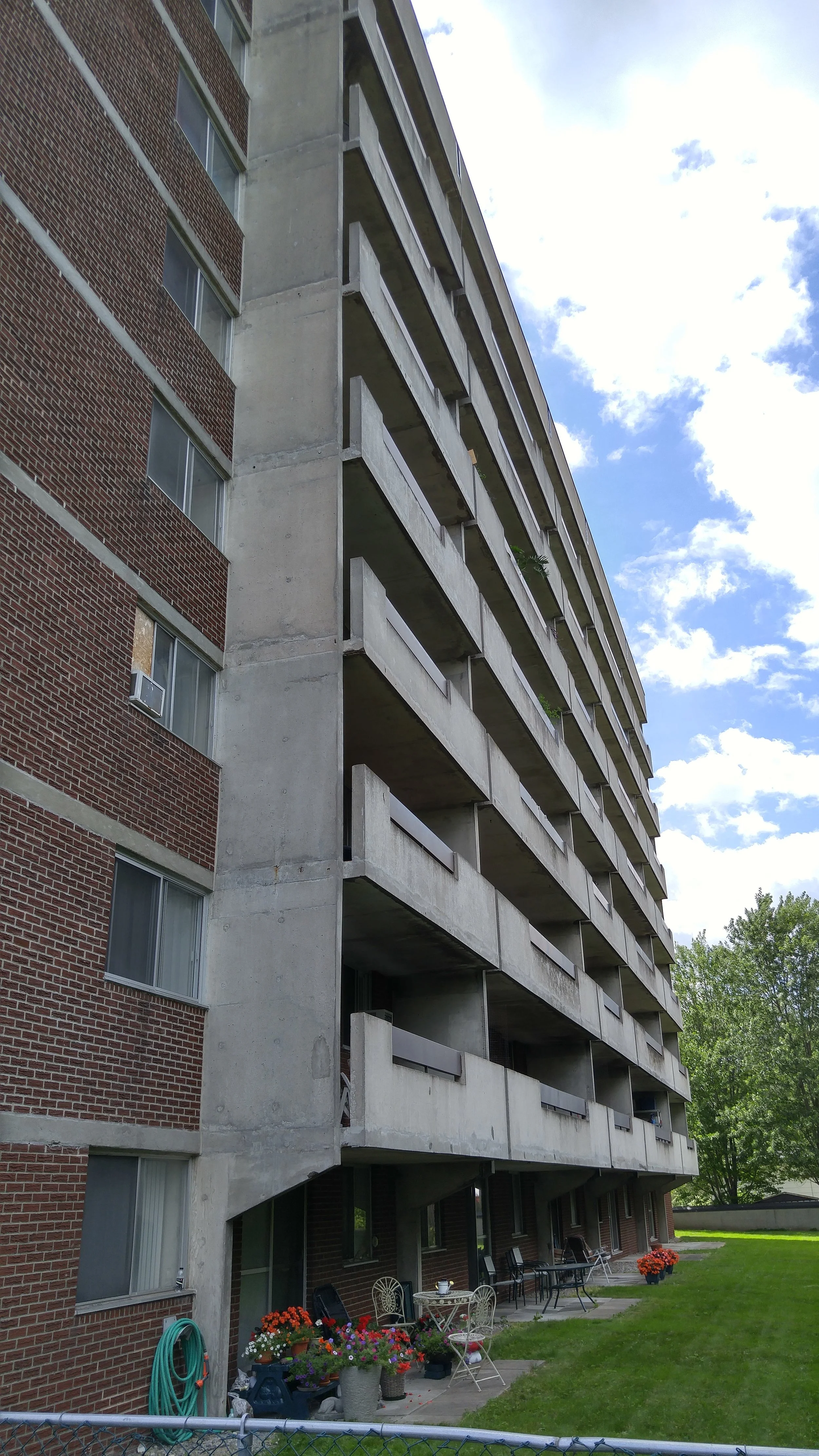 Side View of Palm Gate Building