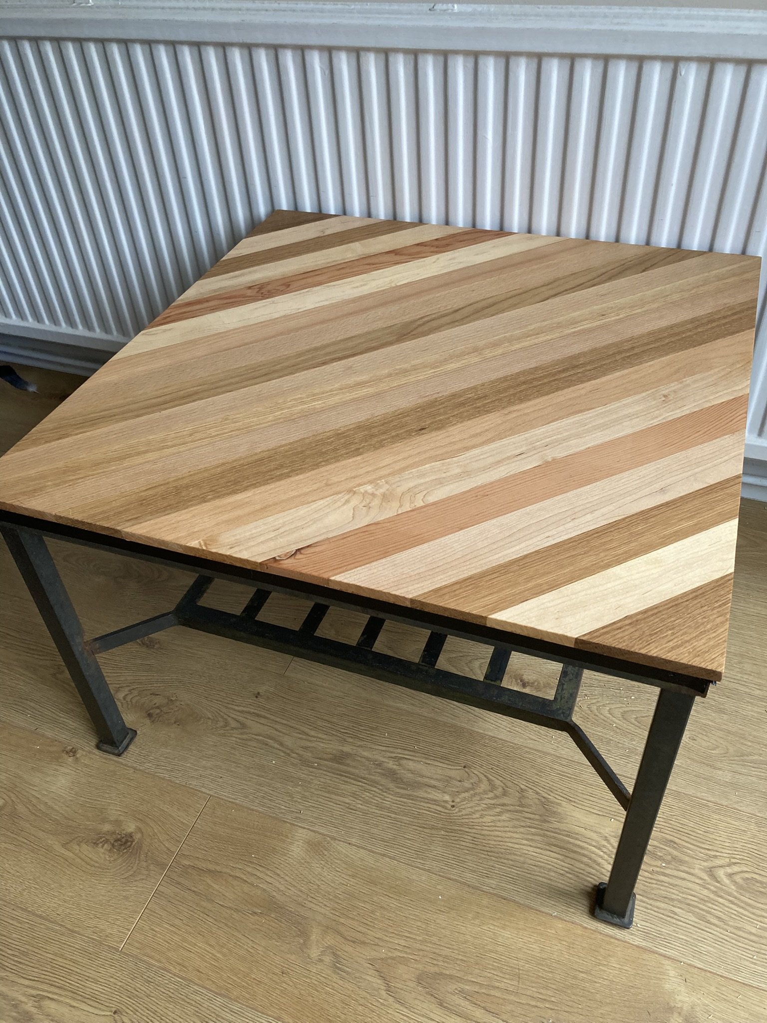 Custom Coffee Table Top from Beech, Maple, Ash and Oak