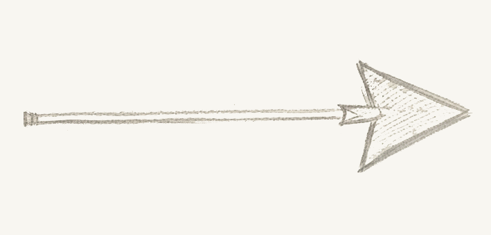 Flèche dessinée en style croquis pointant vers la droite.