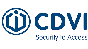 CDVI logo with an icon of a padlock inside a circle and the slogan 'Security to Access'
