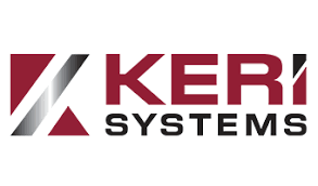 Keri Systems logo with stylized 'K' and text 'Keri Systems'