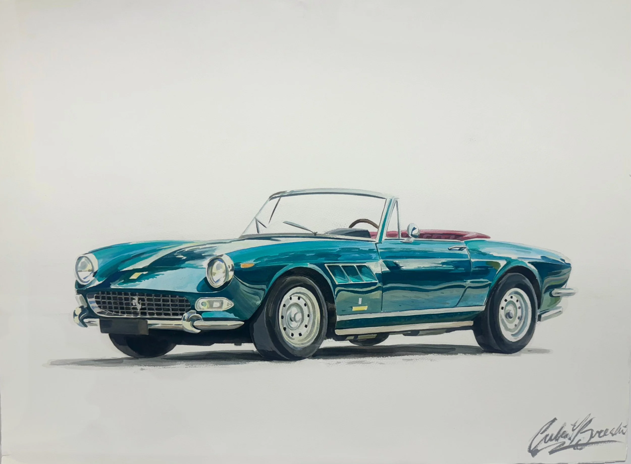 Ferrari 275 GTS (1965) (Original Painting)
