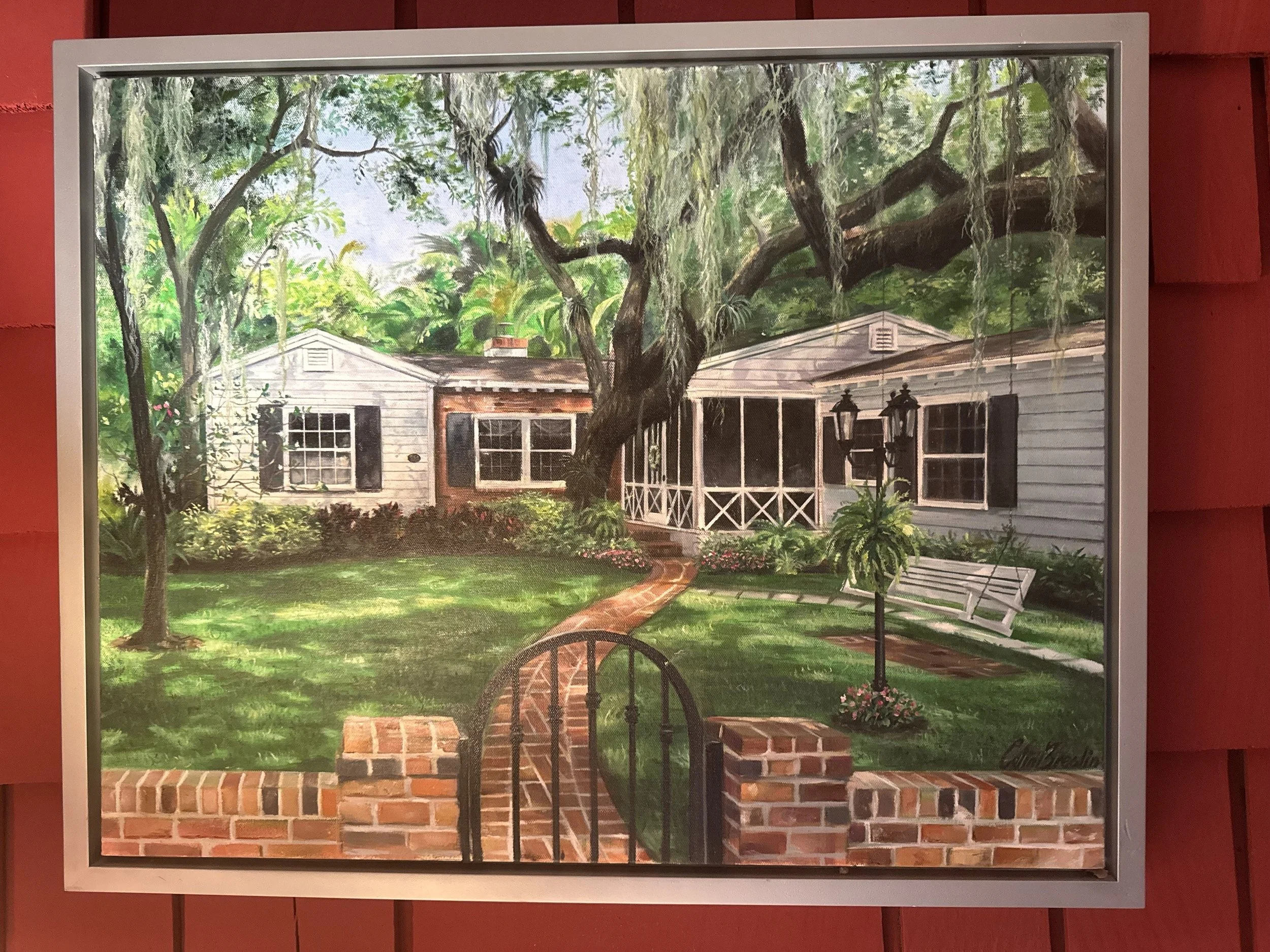 Commissioned house portrait painted by Colin Breslin