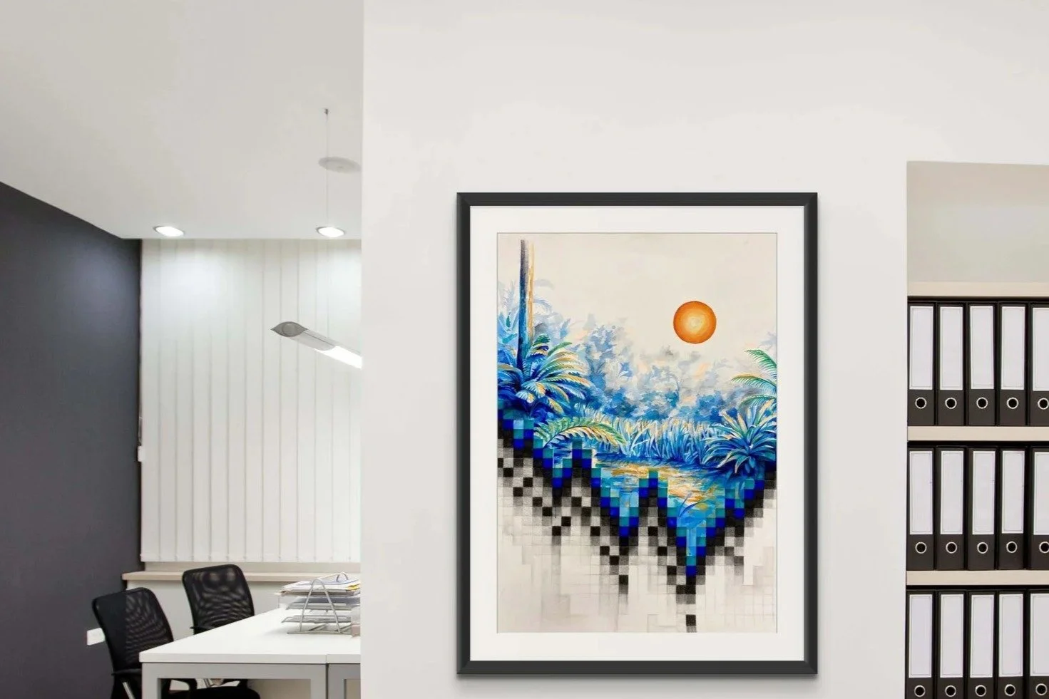 Checkered Dawn (Original Painting) — Sold to Private Collection