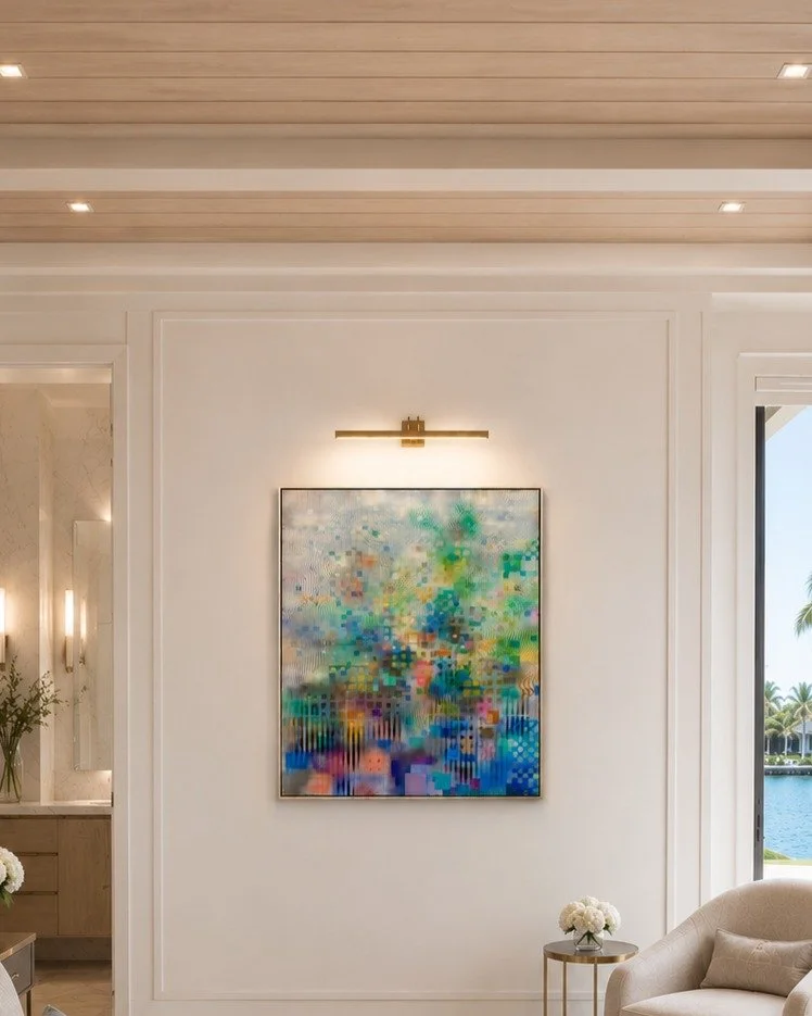 Drift by Colin Breslin, styled in a luxury living space
