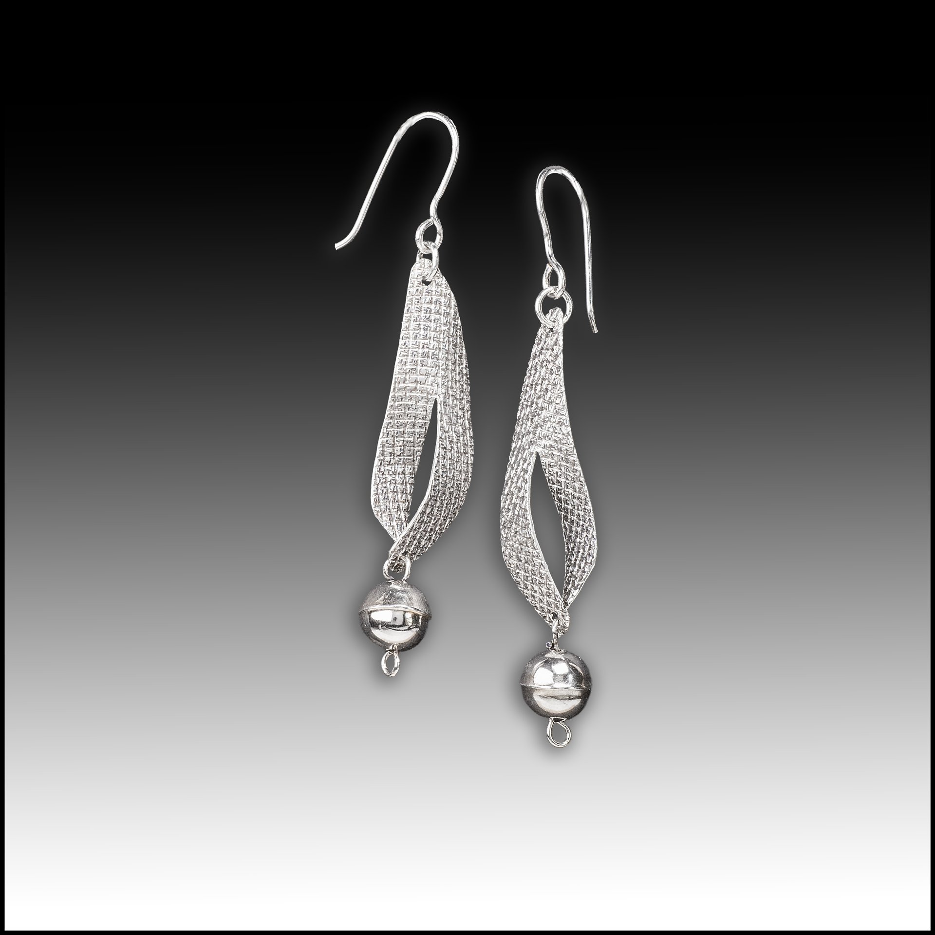 Sterling Silver Center Cut Triangle with Bead