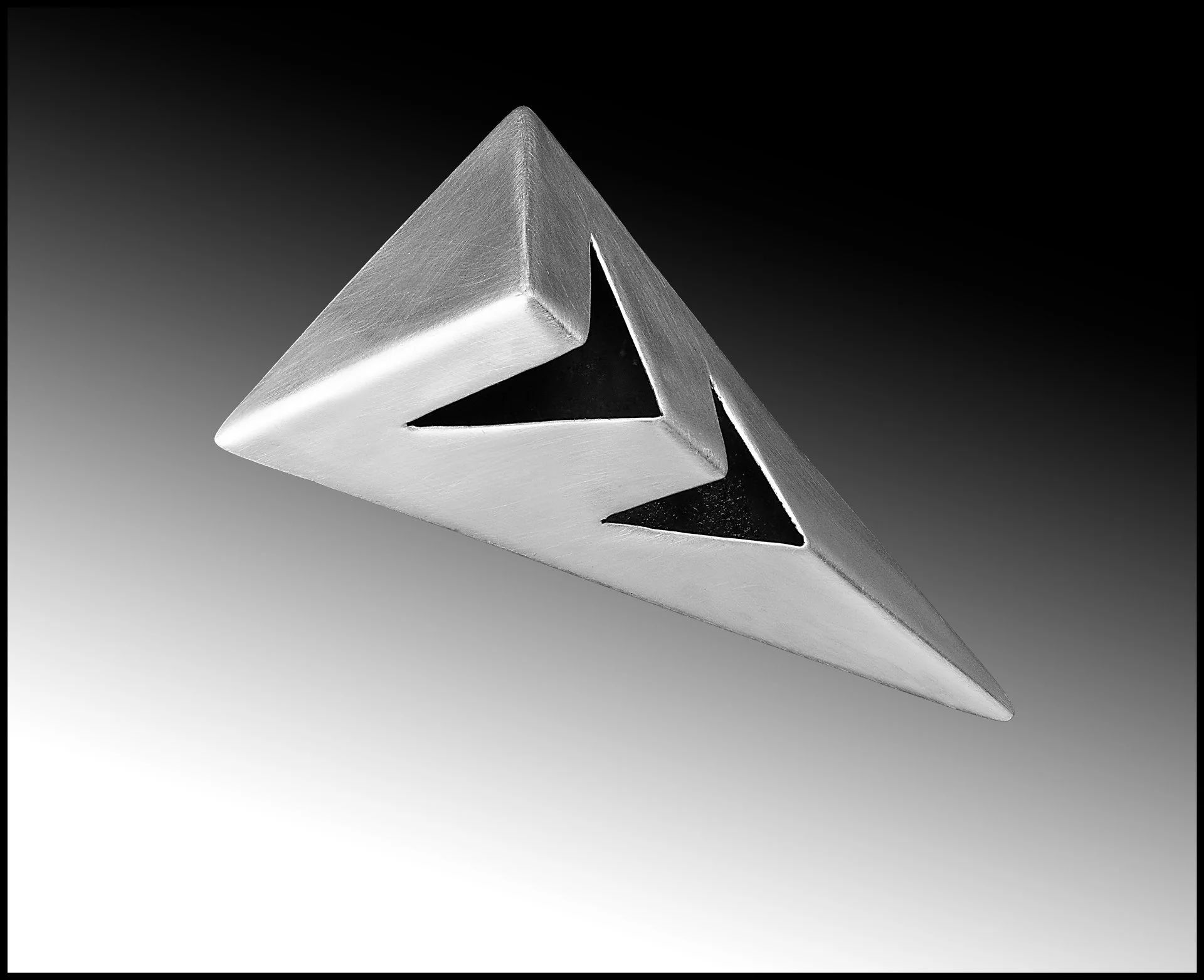 Sterling Silver 3D Arrowhead