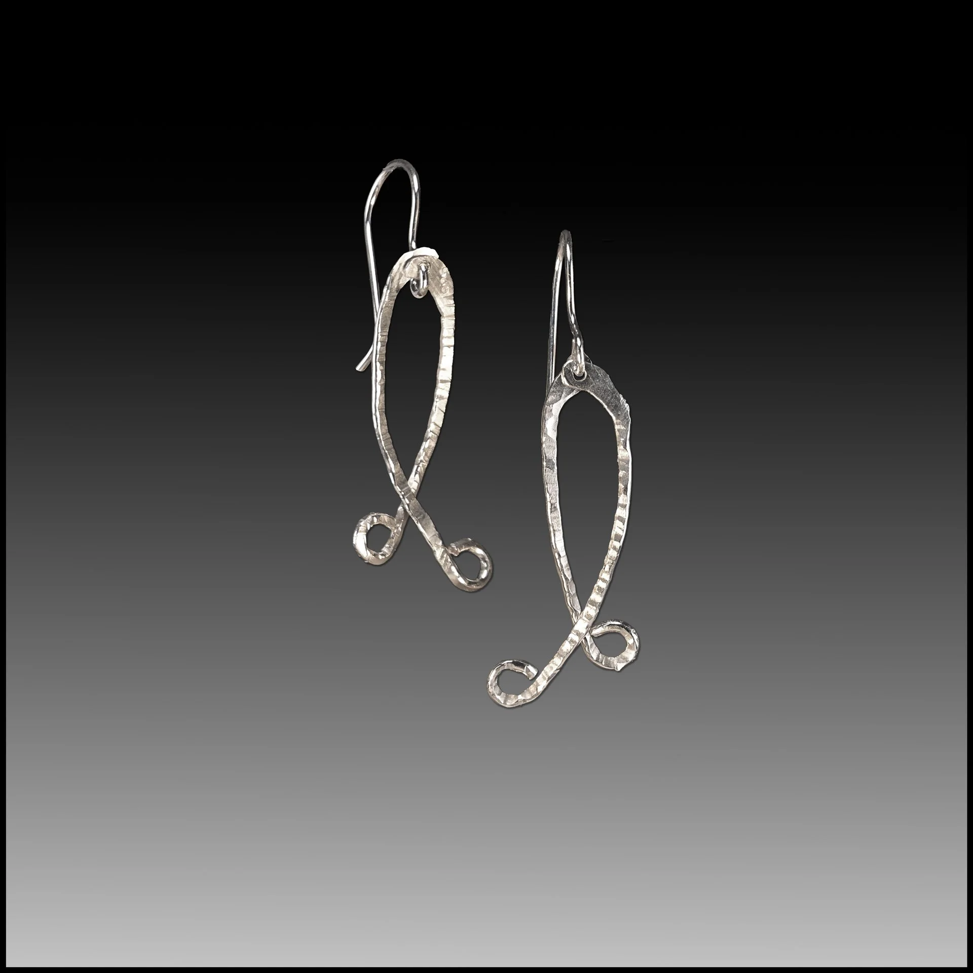 Sterling Silver Crossing Arcs