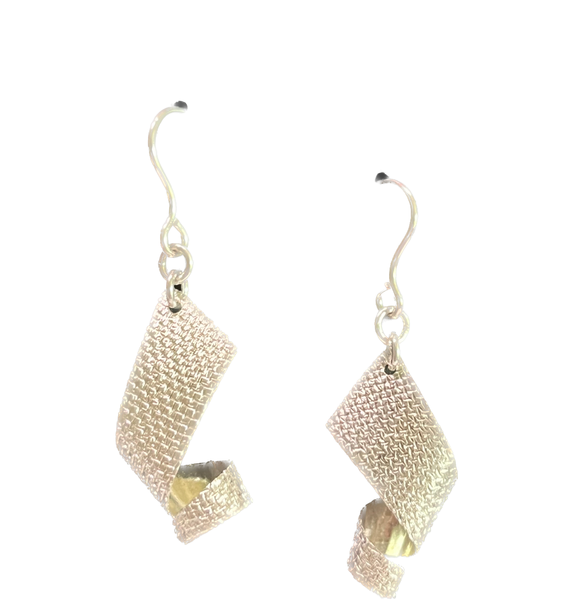 Sterling Silver Textured Small Twist