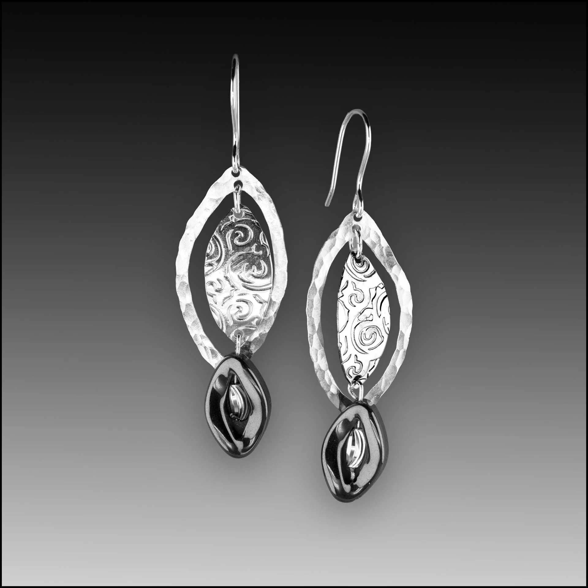 Hematite Earrings