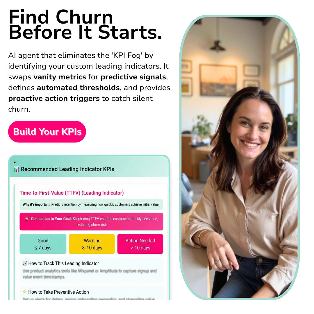 Customer Success Leading Indicator KPI Creator