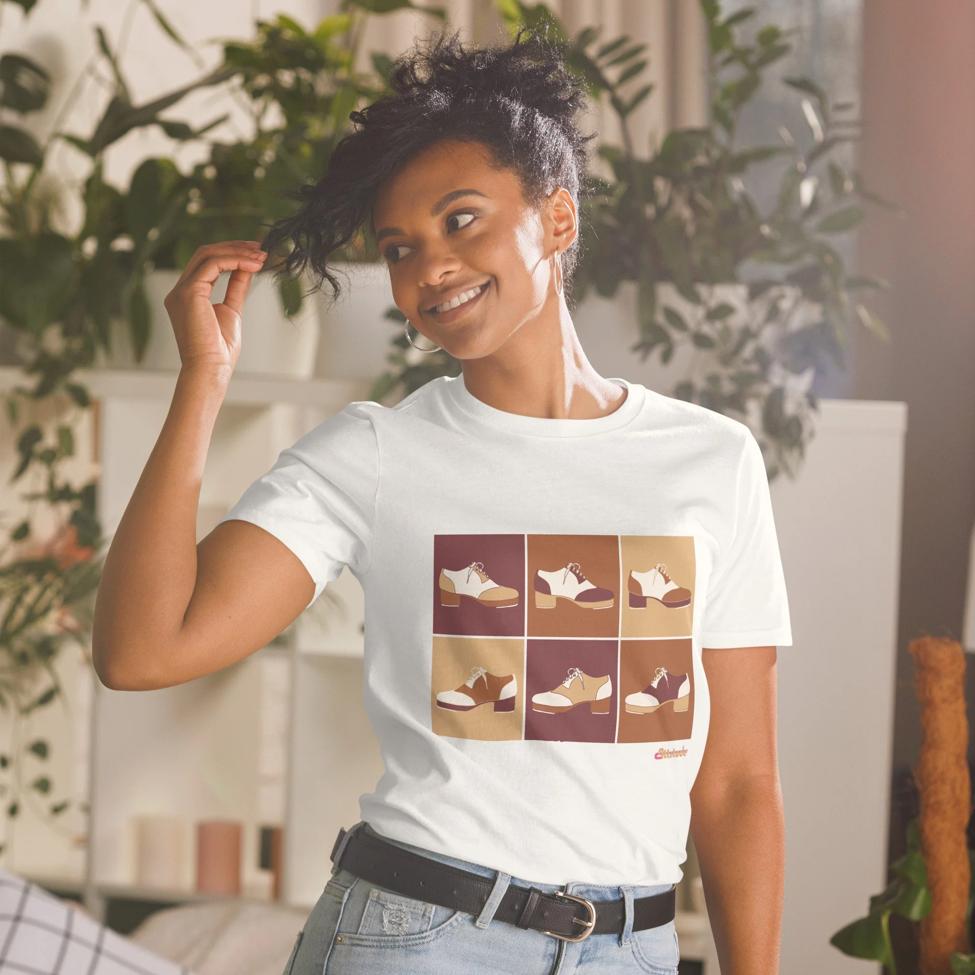 Autumn Colors Tap Shoe Pop Art Unisex Tee