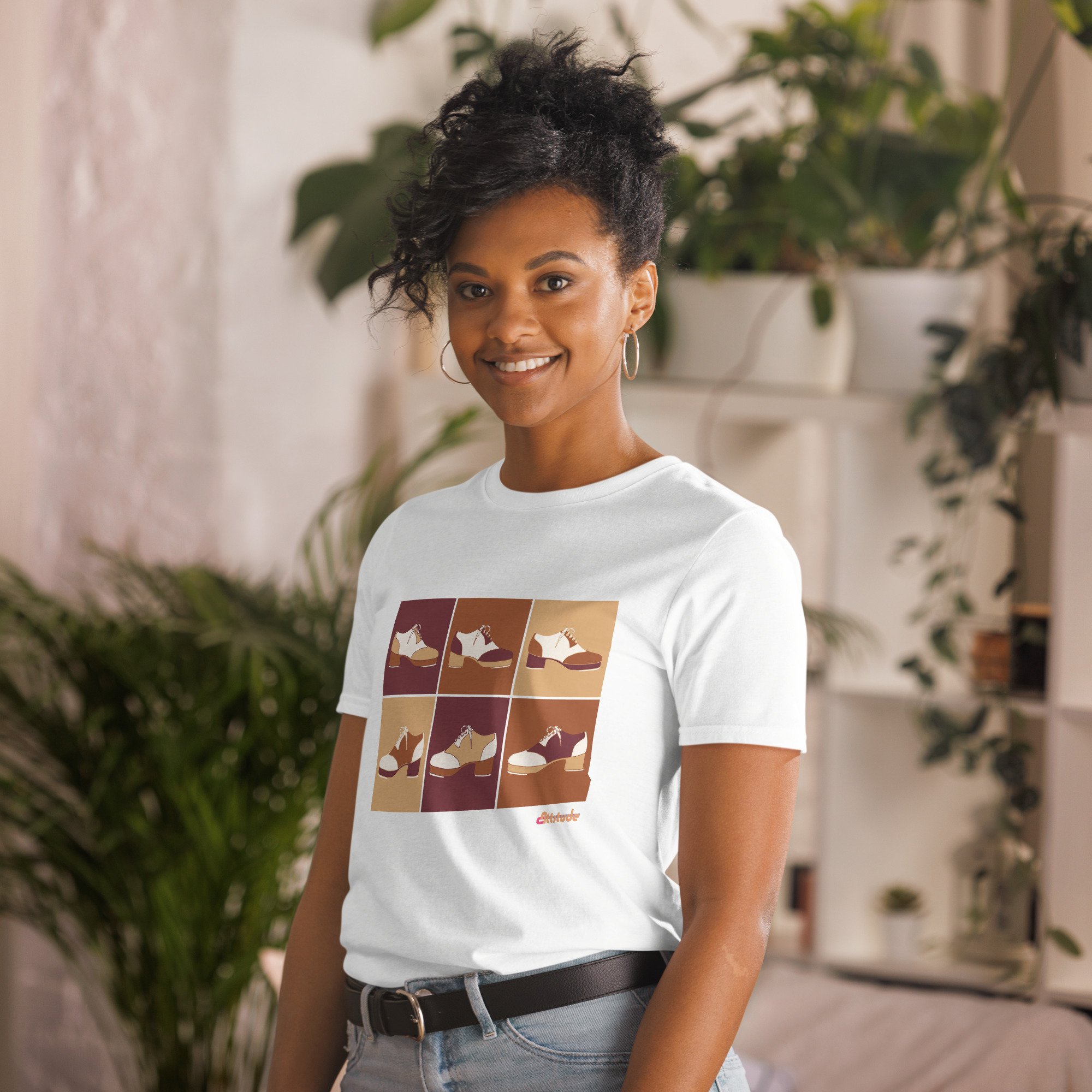 Autumn Colors Tap Shoe Pop Art Unisex Tee
