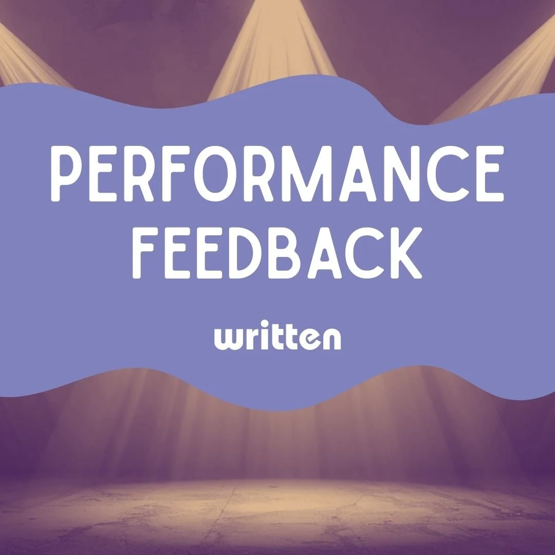 Performance Feedback - Written