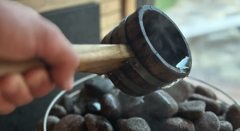 A Good Löyly in a Traditional Sauna