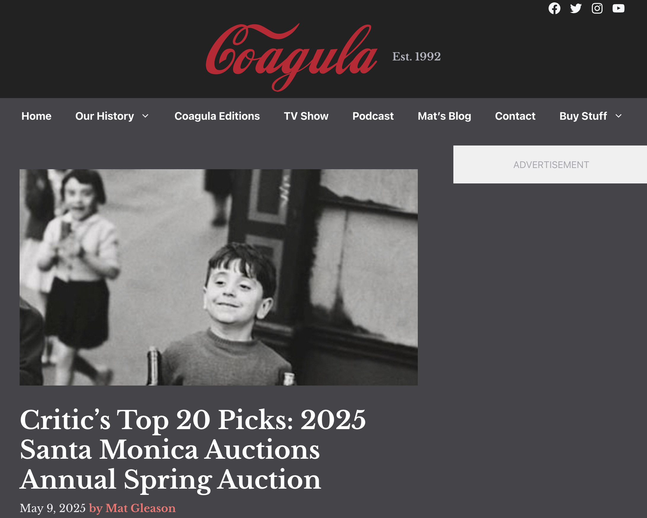 Coagula: Critic’s Top 20 Picks: 2025 Santa Monica Auctions Annual Spring Auction