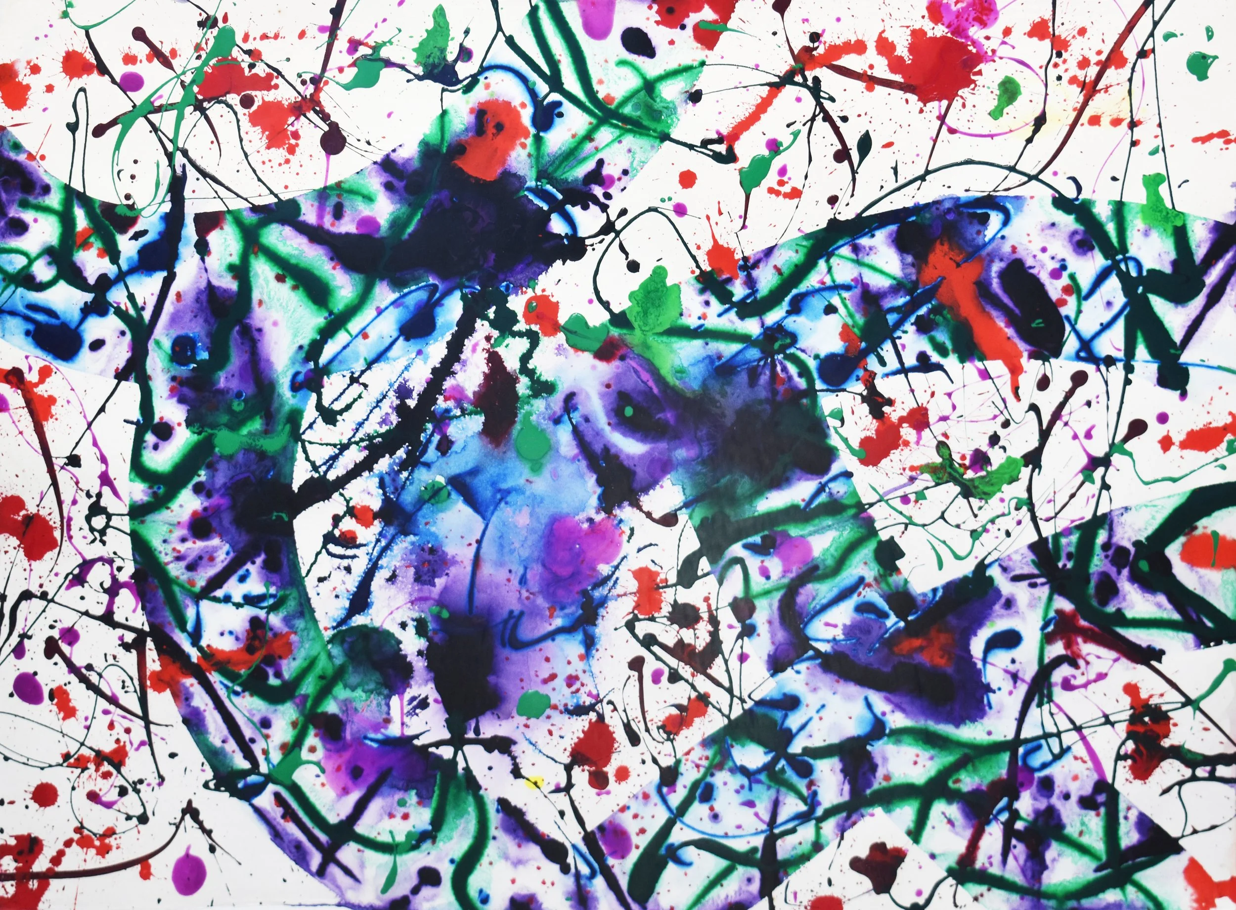 Sam Francis (1923-1994)
Untitled (SF  92-19), 1992 ;
Acrylic on paper ;
Hand-signed by artist ;
Image: 22.5 x 30 in; Framed: 33 x 40 in