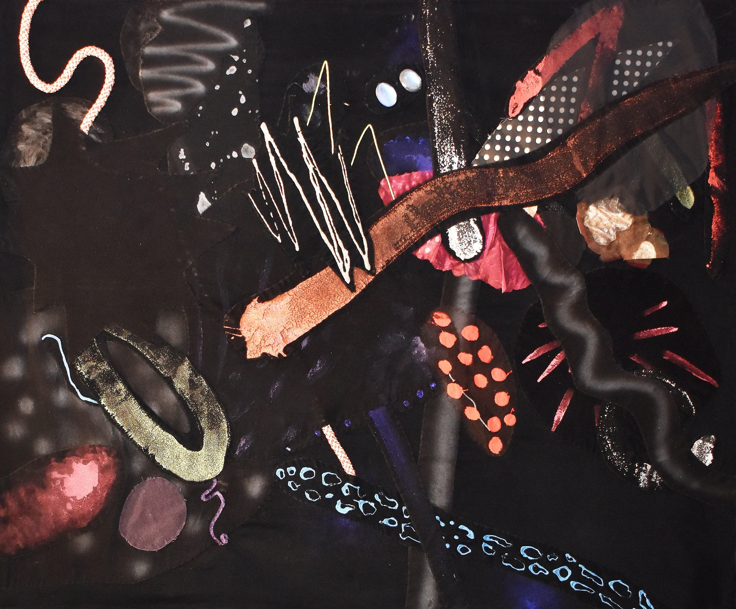 Peter Alexander (1976)
Medusa, 1981,
Acrylic & mixed media on velvet,
Signed, 39 x 47 in , Estimate: $7,000-$10,000