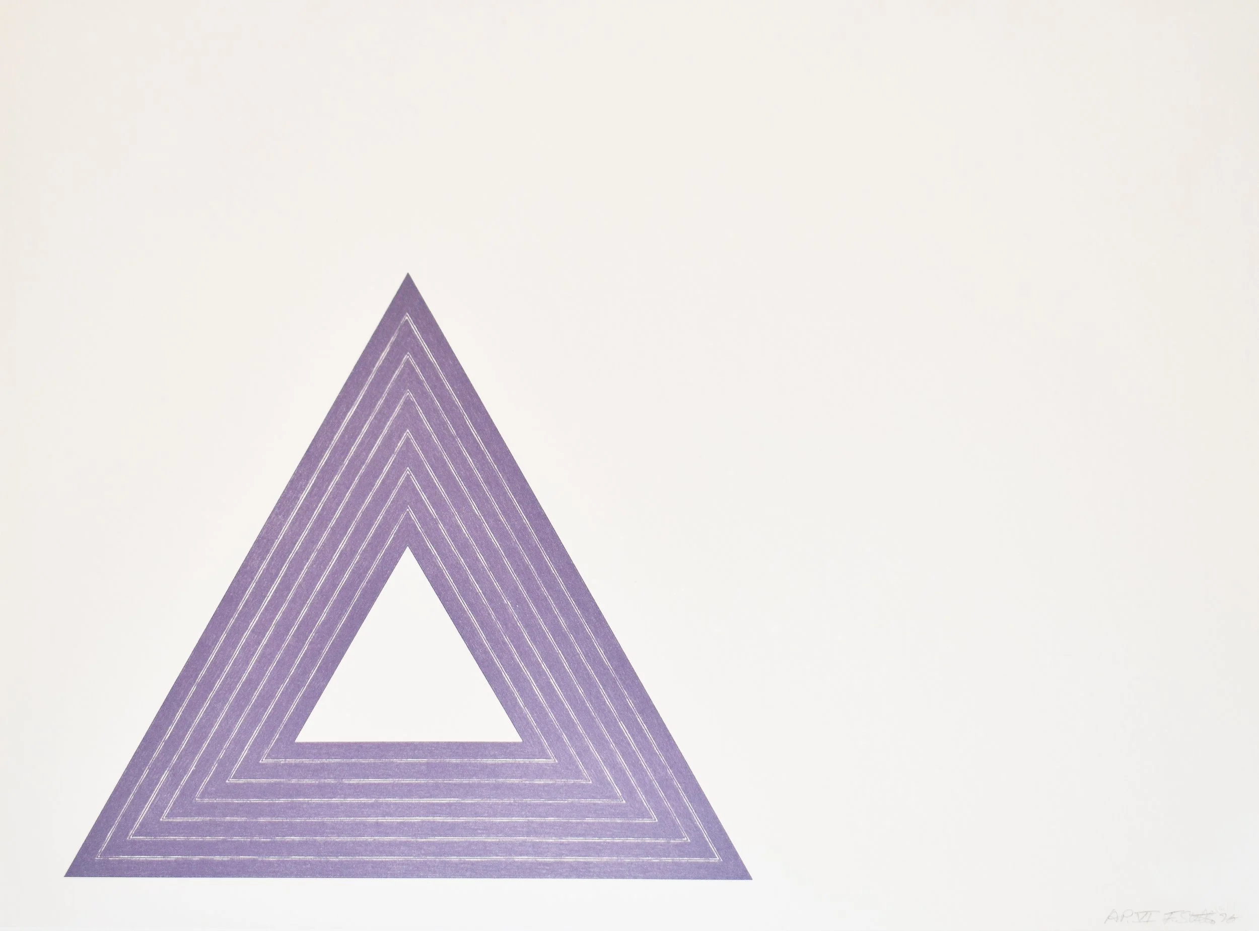 LOT OF 3,
Frank Stella (1936-2024)
Lithographs from Purple Series, 1972
Lithographs (3),
From the numbered edition of 100, Signed,  15.5 x 21.625 in (each) ; Estimate: $5,000-$10,000