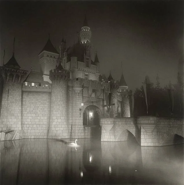 Diane Arbus (1923-1971),
A Castle In Disneyland, CA, 1962,
Gelatin Silver Print,
From the numbered edition of 75, Signed, titled, dated by Doon Arbus, copyright credit reproduction limitation stamp verso, 20 x 16 in; Estimate: $7,000-$9,000