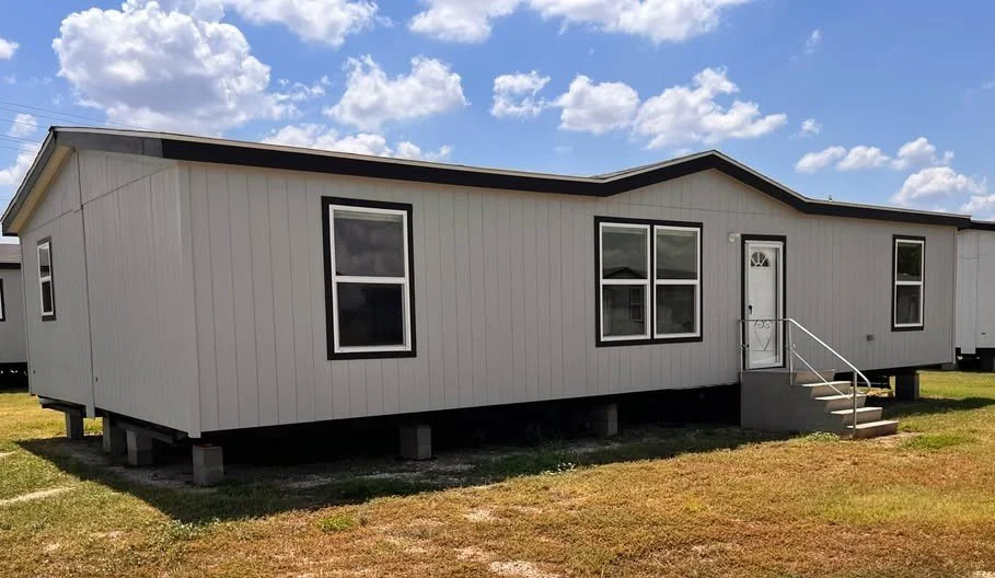 Nassau manufactured home by Jessup Housing featured at Cowboy Capital Cottages in Bandera, Texas