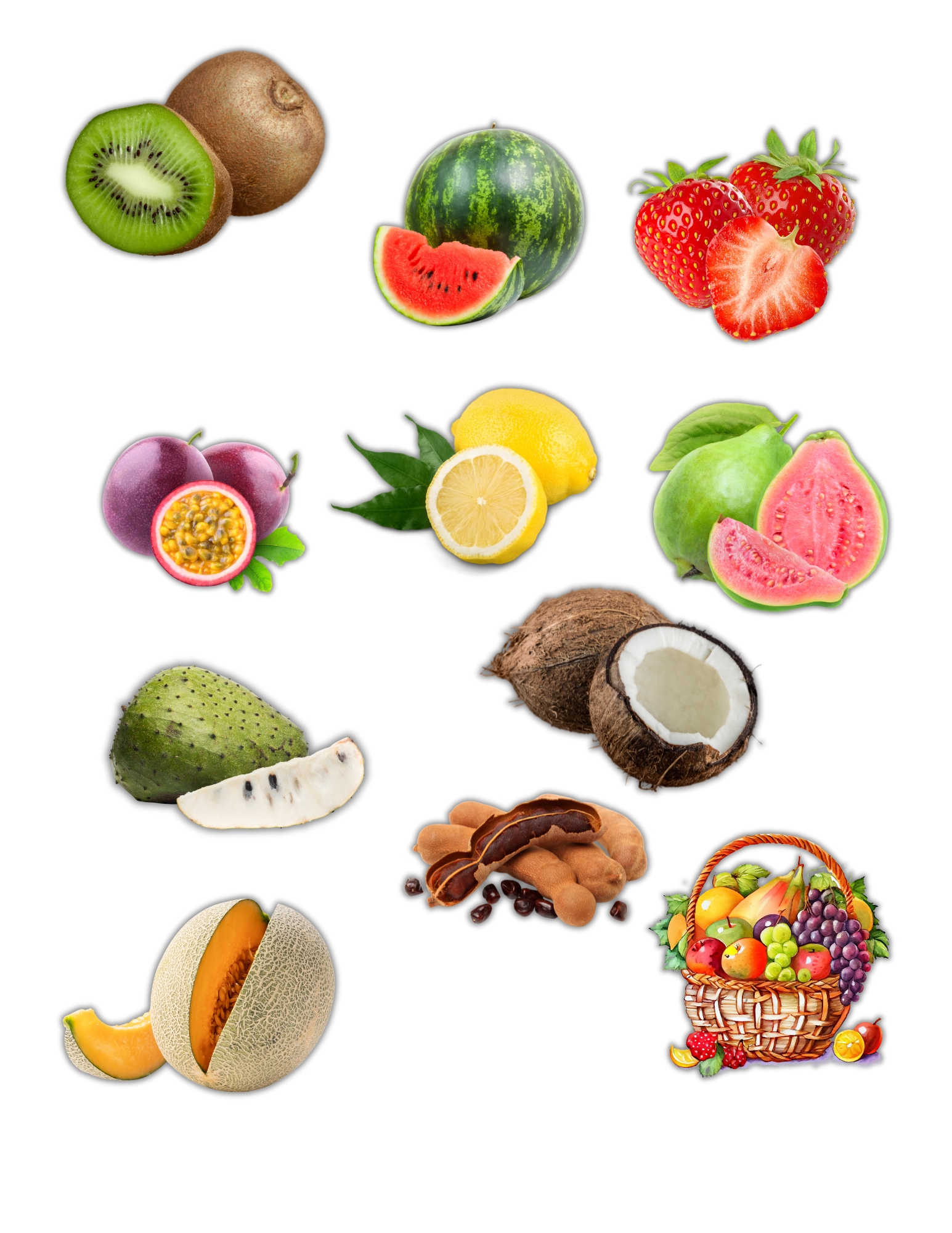 Sticker Pack- Fruits Of the Islands