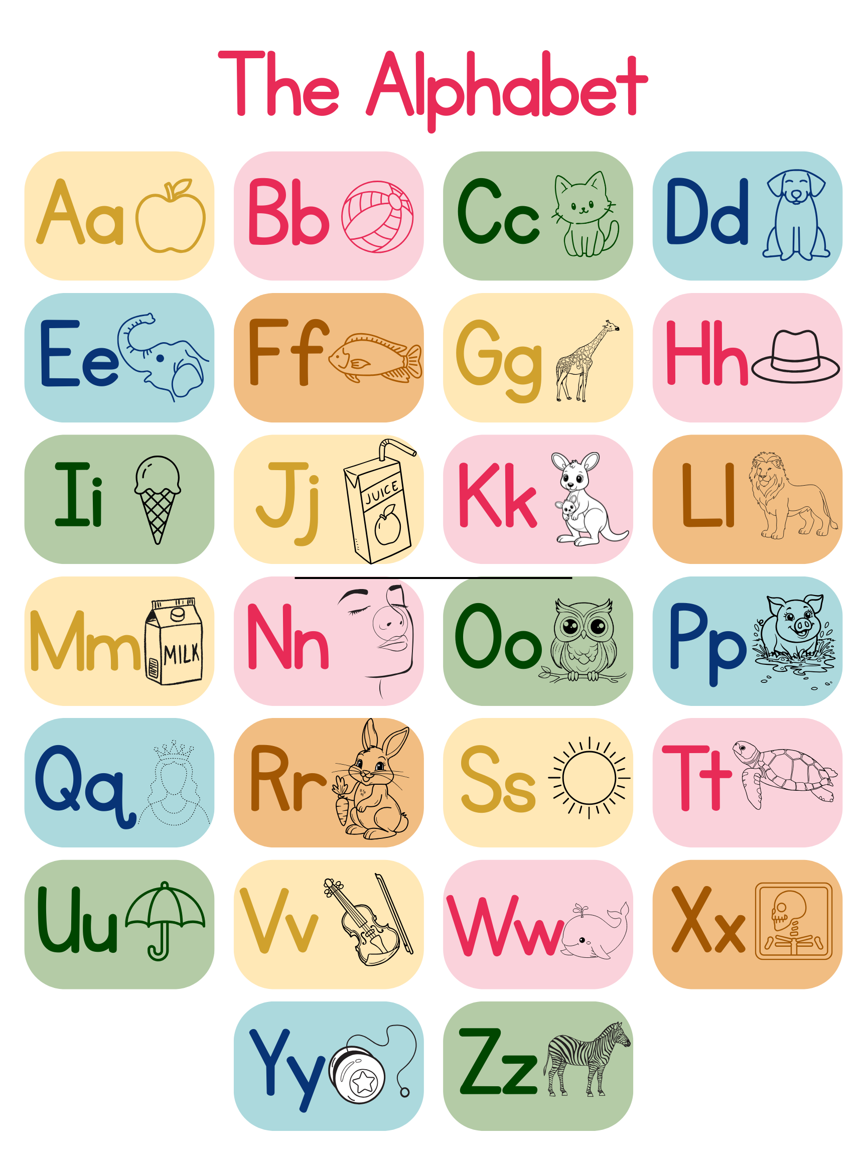 Sticker Pack- My First ABC