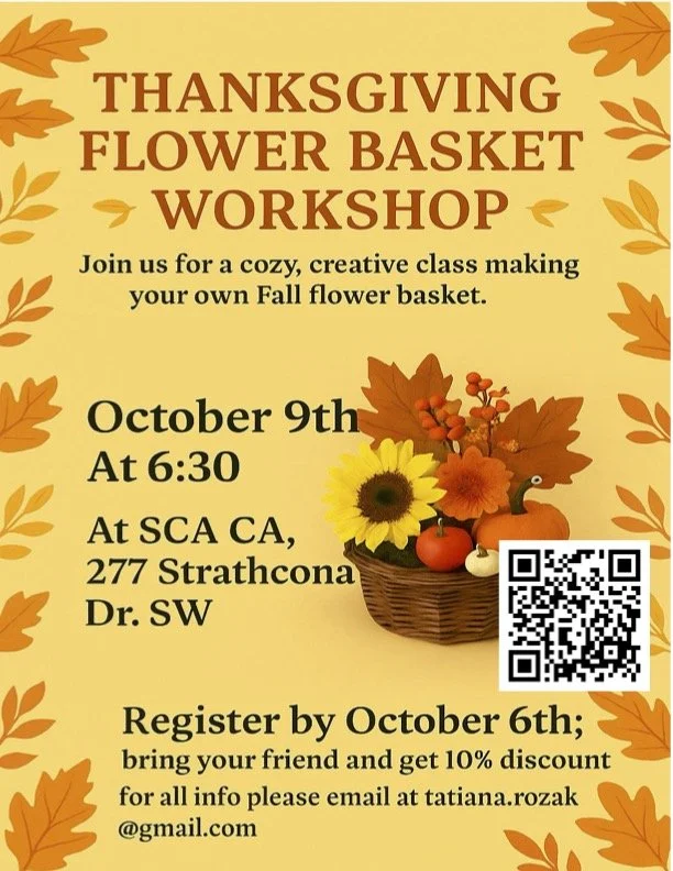 Thanksgiving Flower Basket Workshop