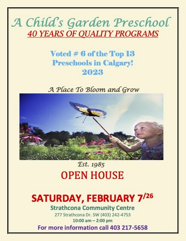 A Child’s Garden Preschool Open House