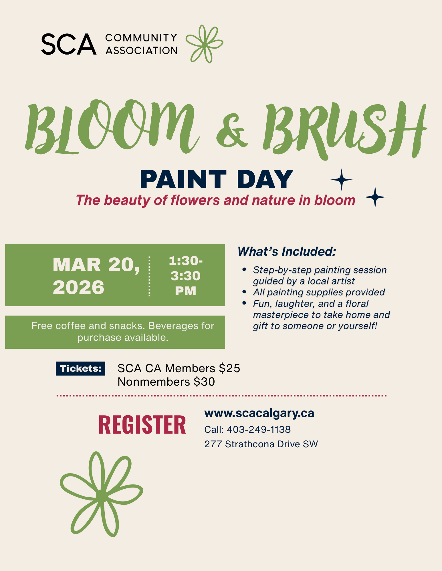 Bloom and Blush Paint Day