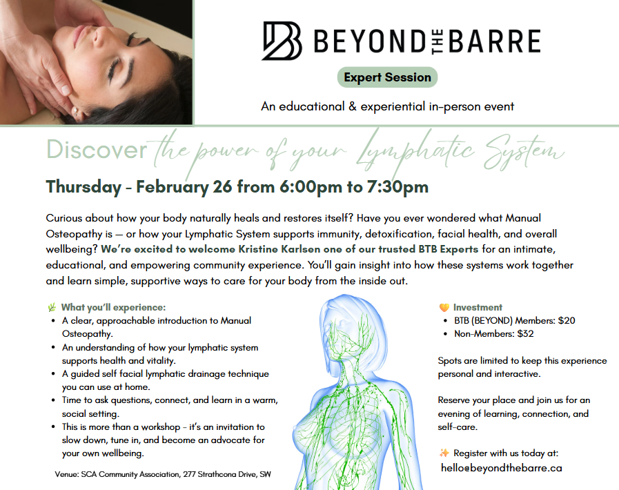 Beyond the Barre - Expert Session - Discover the Power of Your Lymphatic System