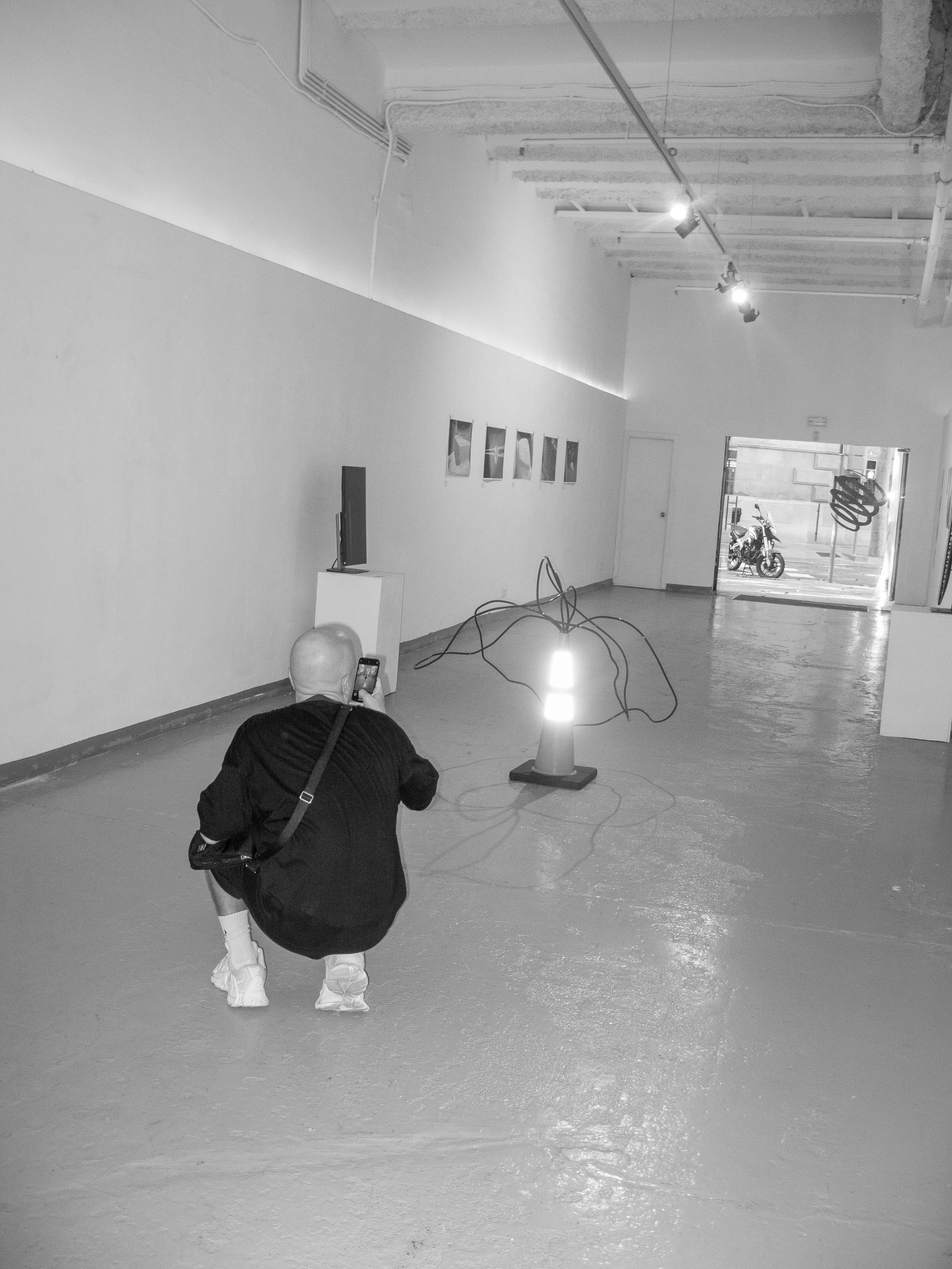 dude with cone b and w.jpg