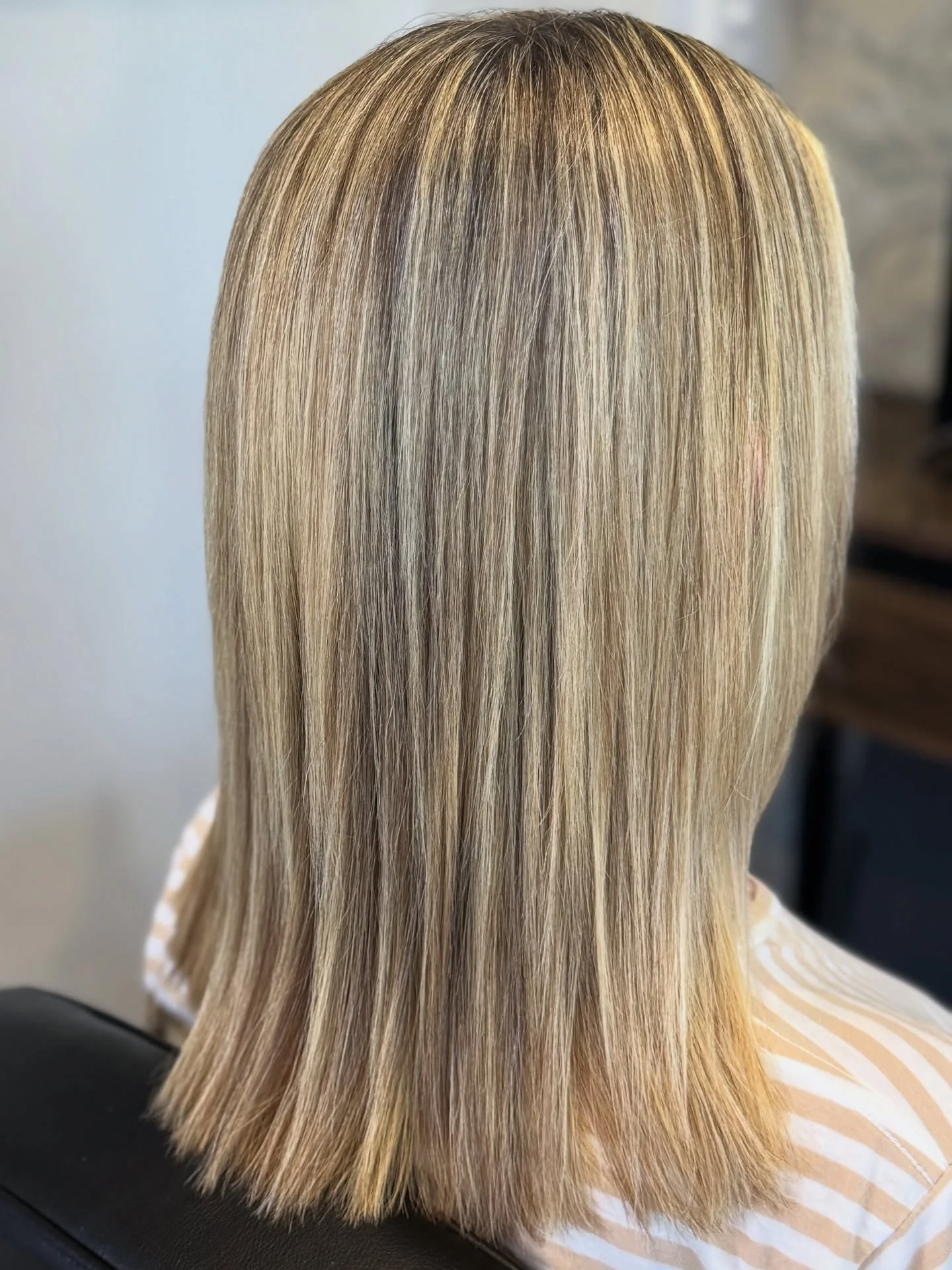 Blondes love us! 
Highly specialised permanent straightening with no damage, minimal colour change &amp; super hydrating! 
This result will GROW out, not wash out like most others. Clients return on average every 6mths to have  their curly regrowth t