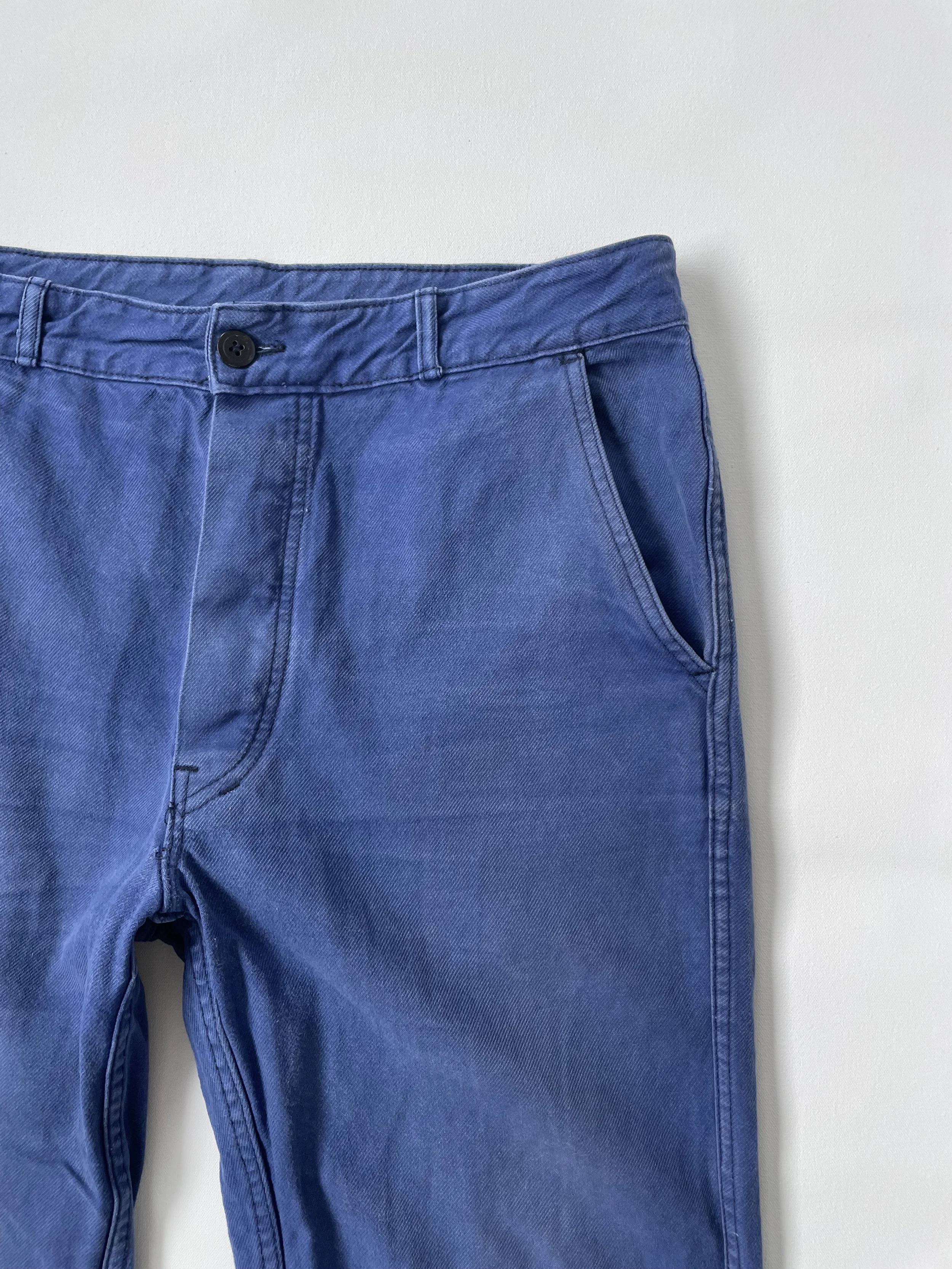 Vintage French Bleu de Travail Workwear Trousers