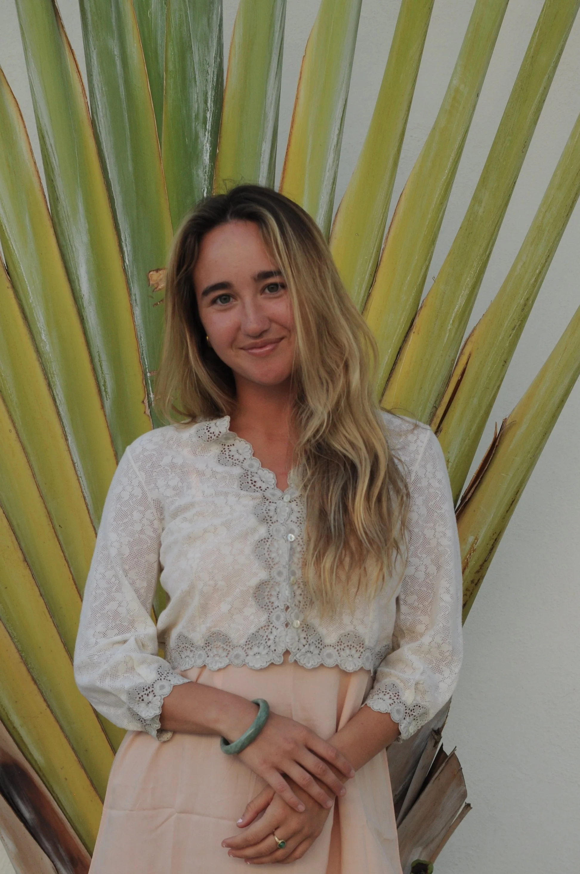 Vintage 1940s Provence Lace Bed Jacket in Ivory