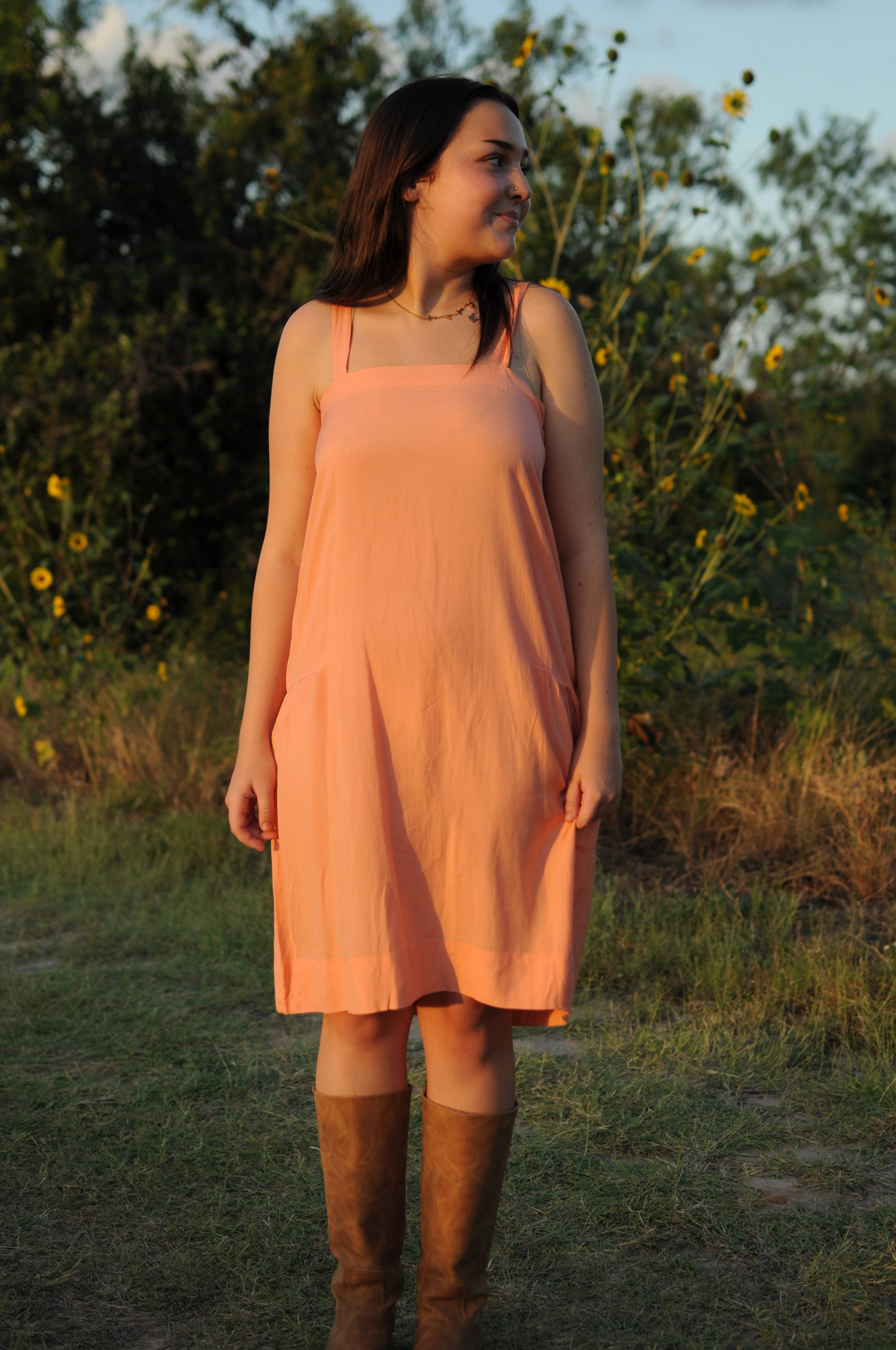 Antique French Drop-Waist Slip | Side Gores