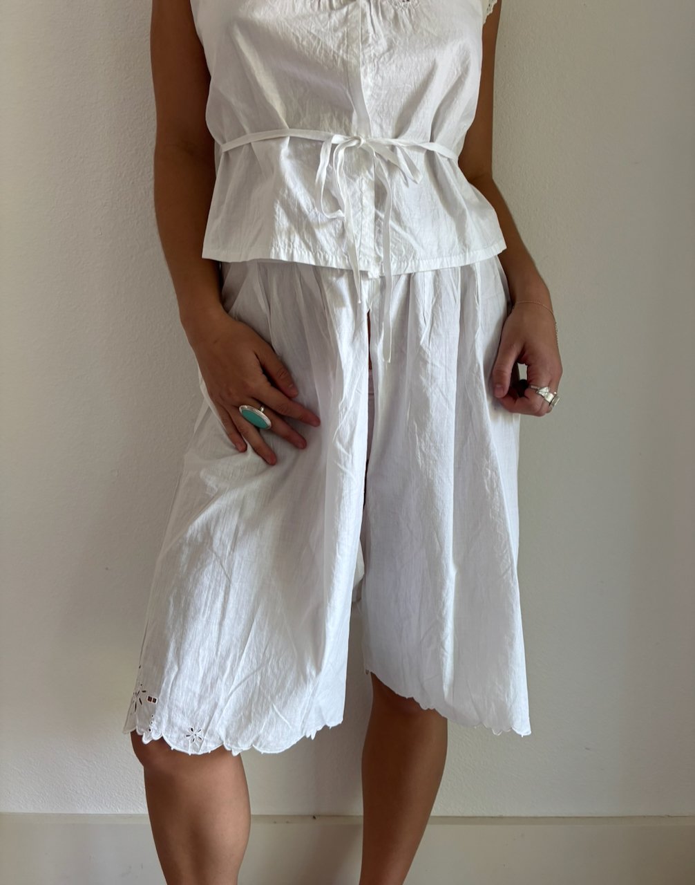 Edwardian Split Cutwork Pantalettes | Antique French Bloomers No.04