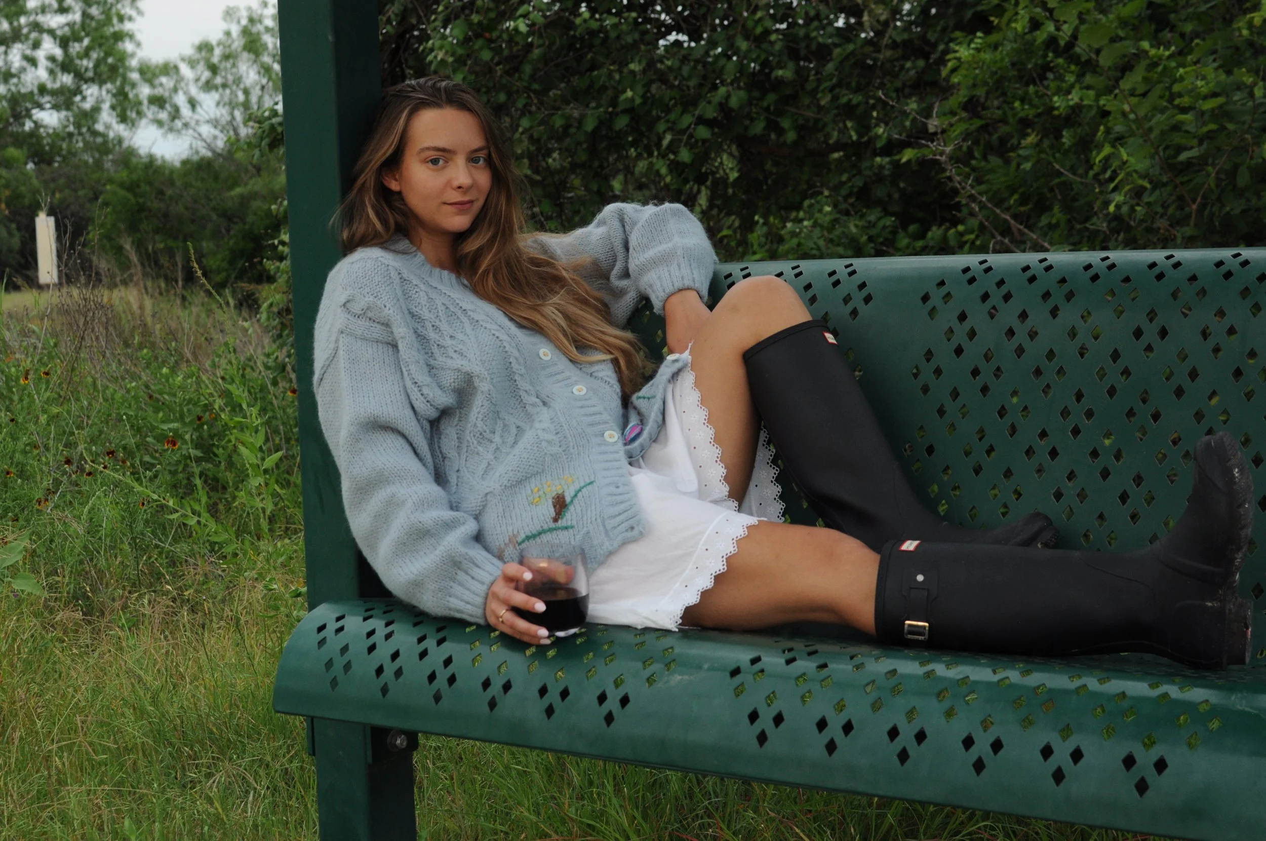Italian Storybook Mohair Embroidered Cardigan