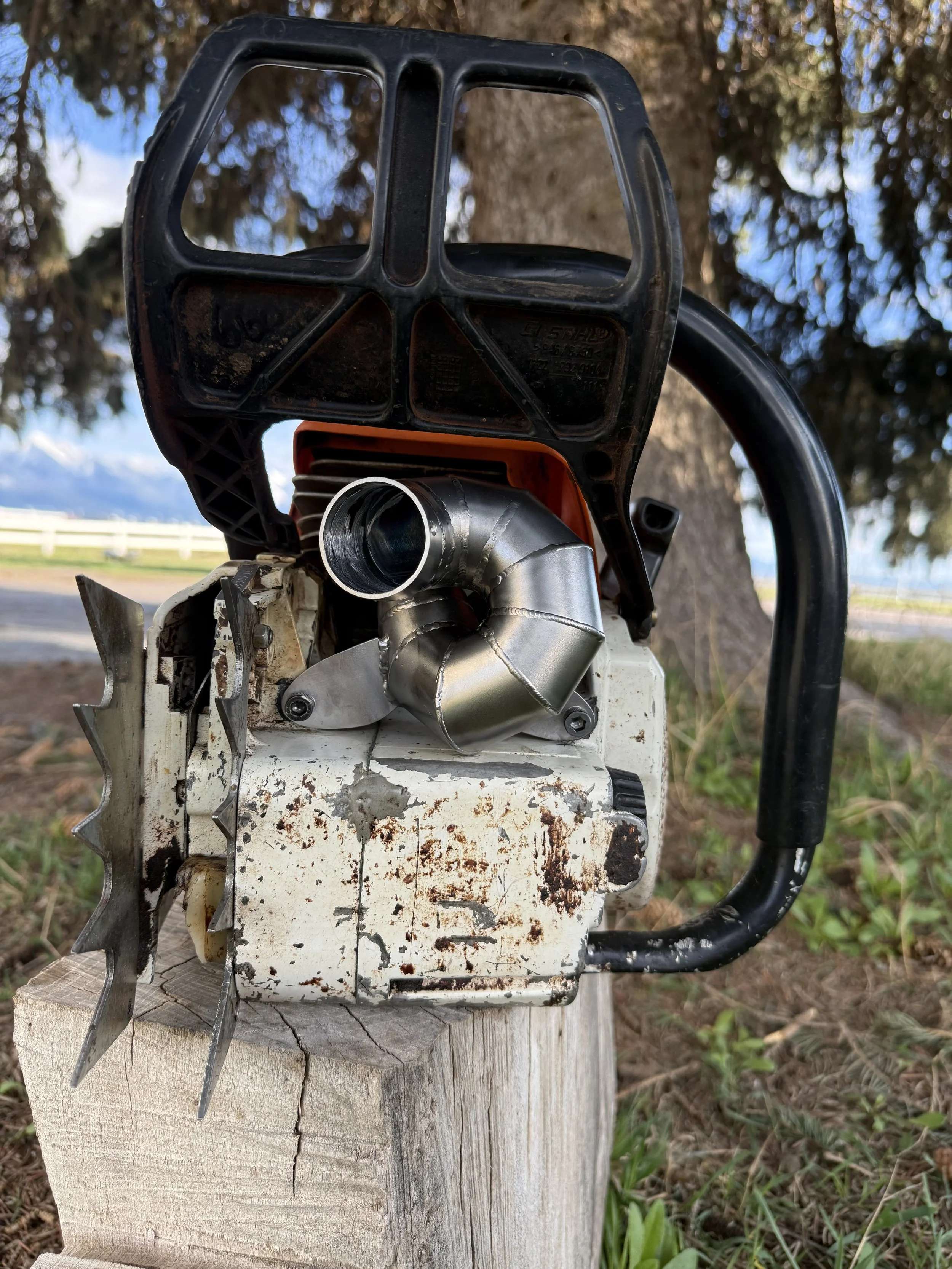 stihl ms660 chainsaw pipe