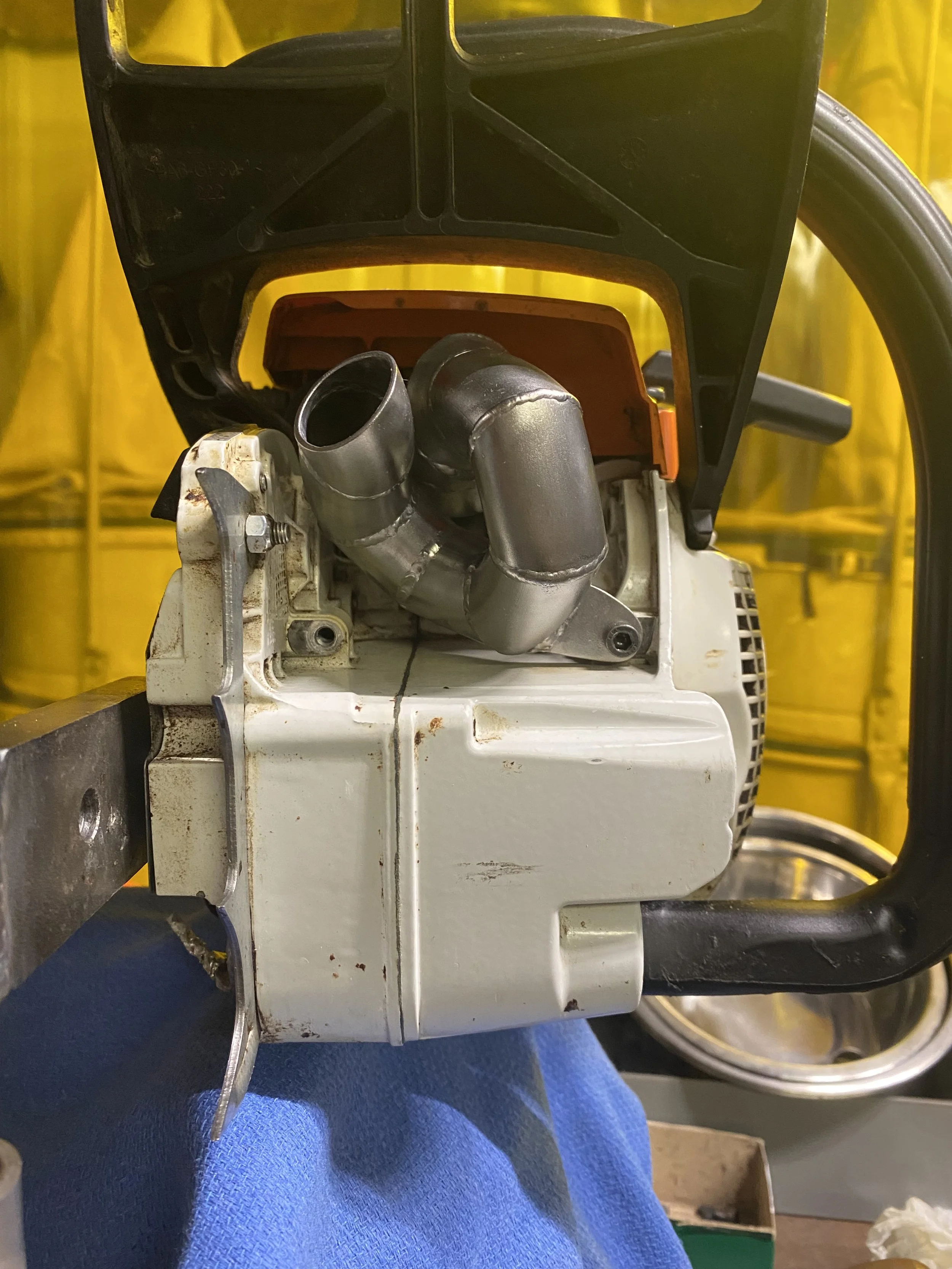 stihl chainsaw exhaust pipe