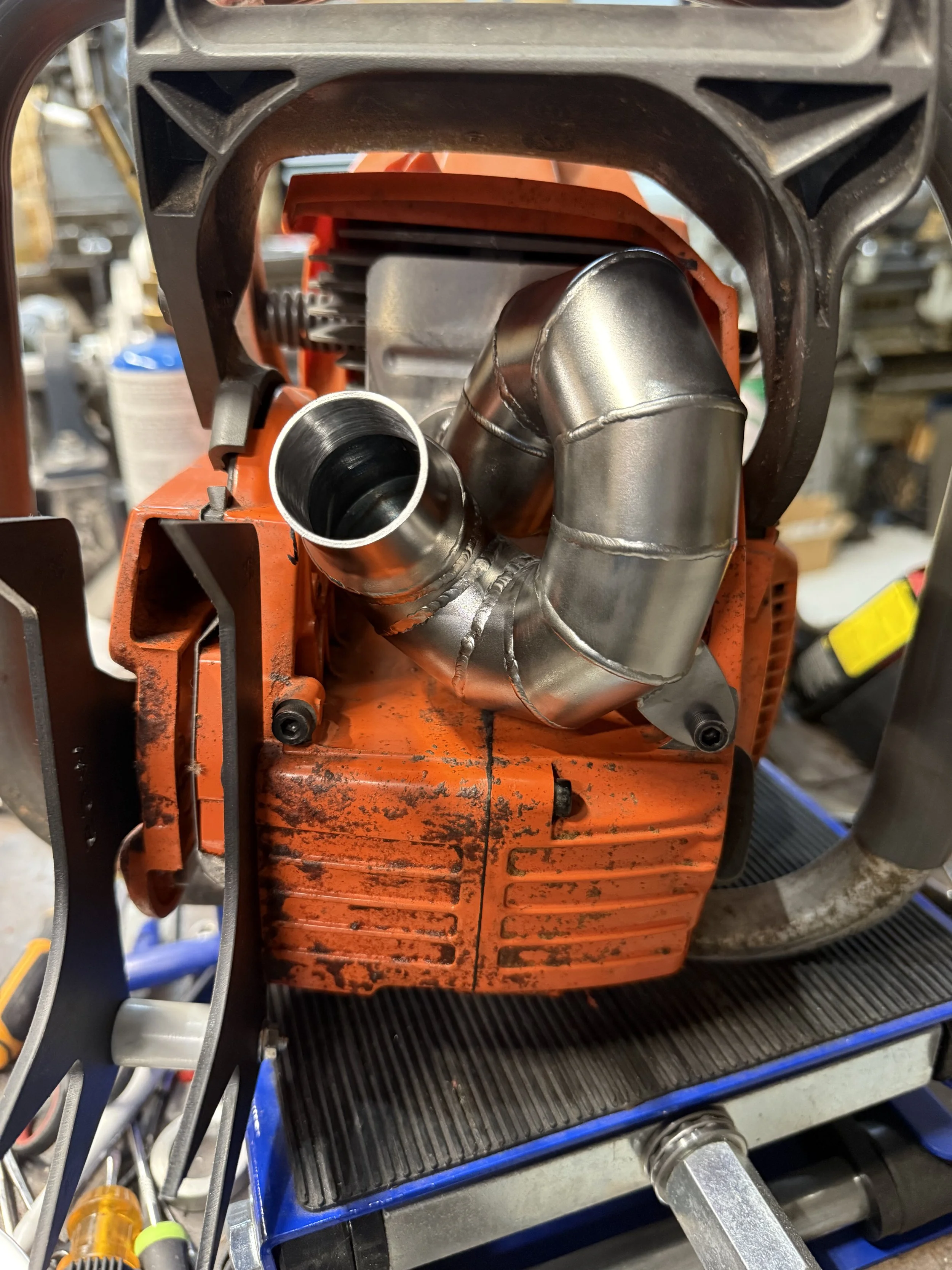 husqvarna chainsaw performance exhaust