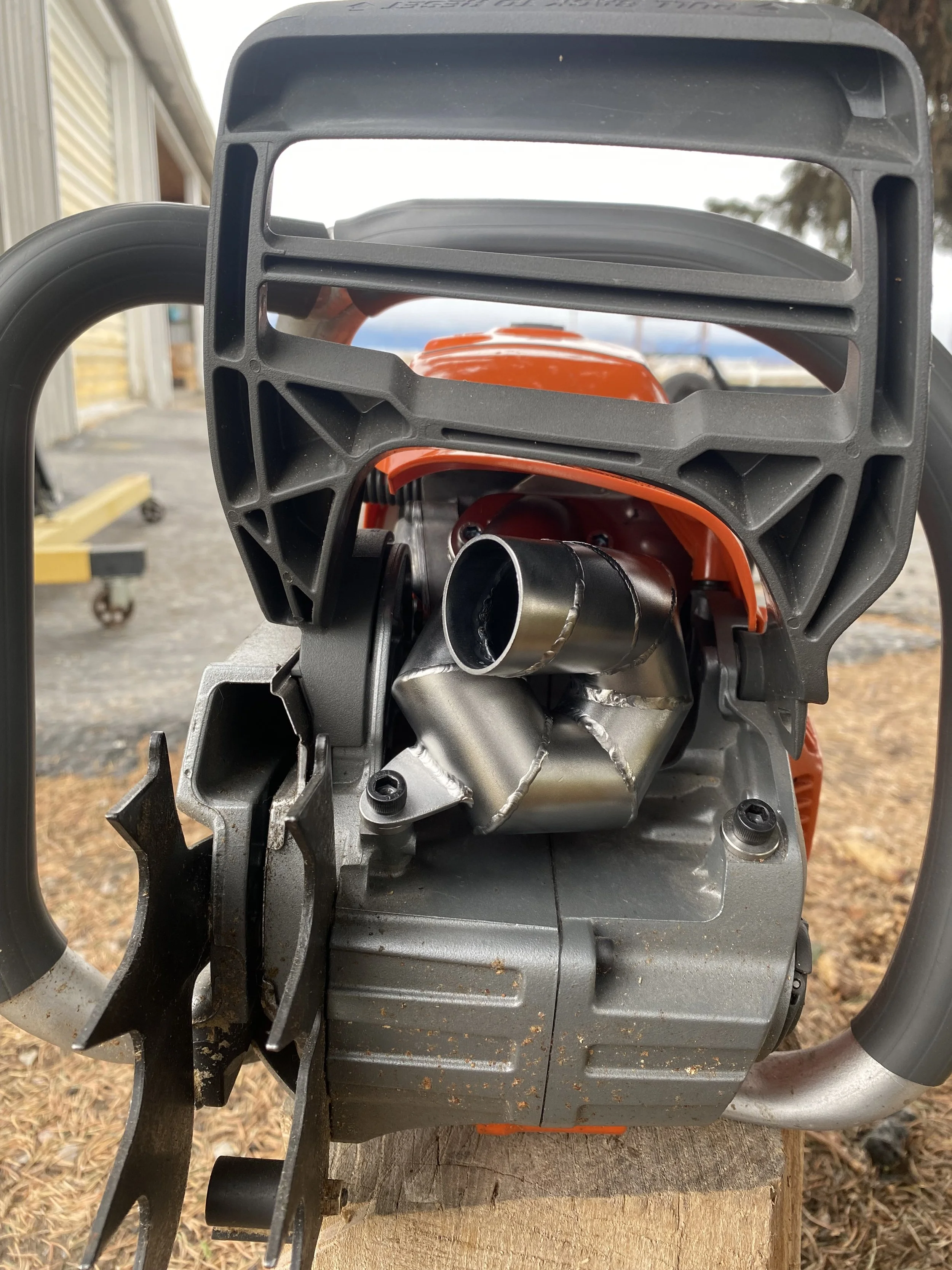 husqvarna chainsaw exhaust