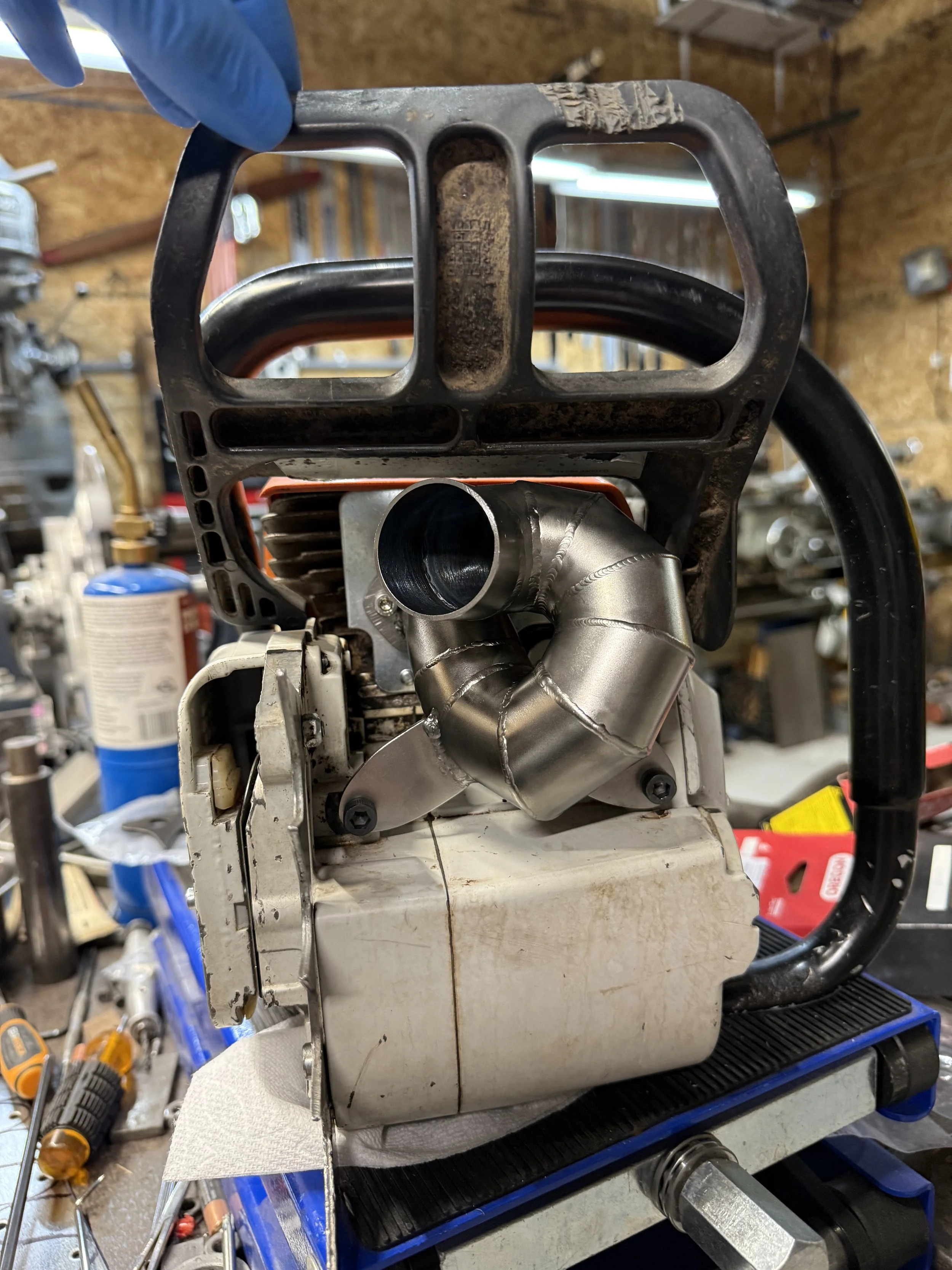 stihl 461 ported muffler