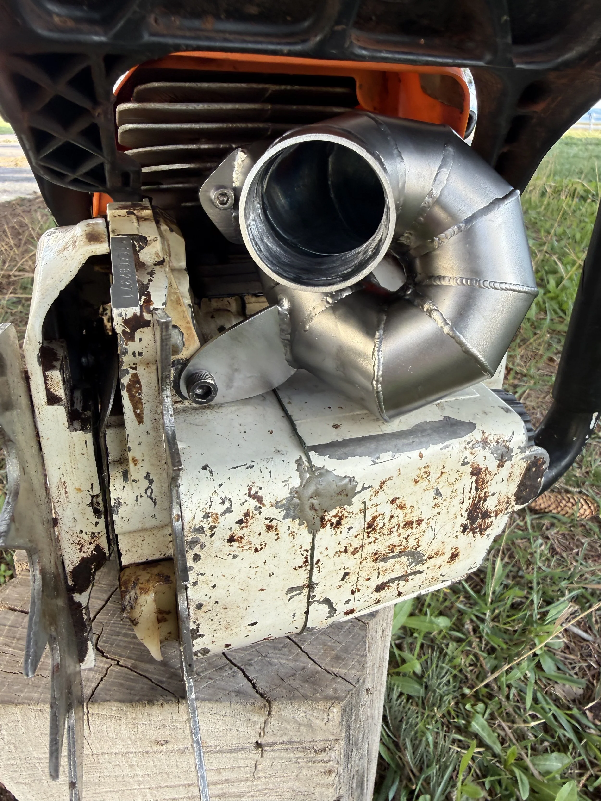 stihl 660 chainsaw ported muffler