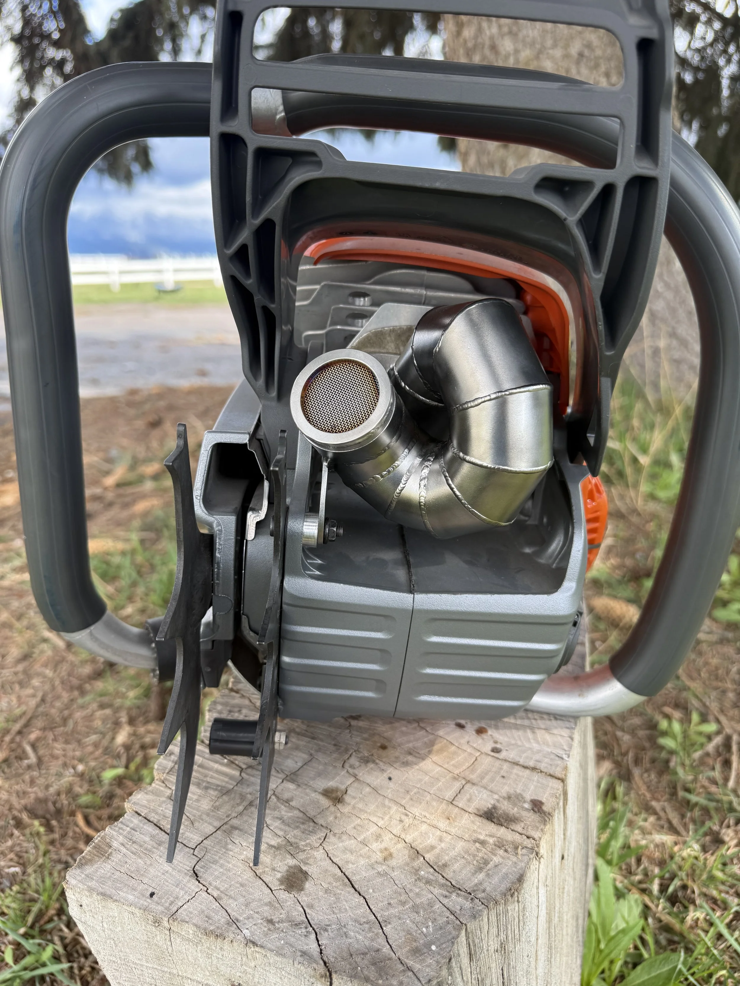 husqvarna  592xp chainsaw pipe